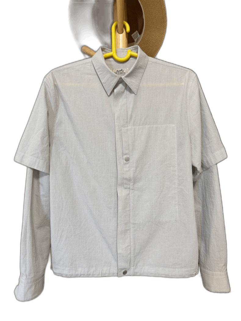 Hermes Hermes Layered Shirt Jacket Size US M / EU 48-50 / 2 - 1 Thumbnail