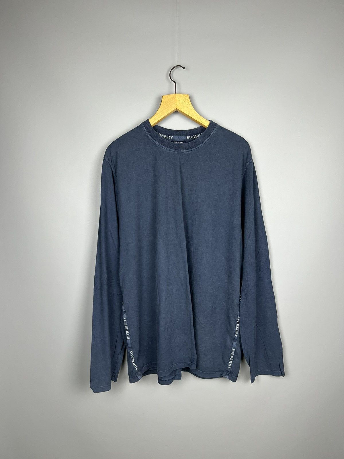 Burberry (XL-XXL) Vintage Burberry Longsleeve Polo Size US XXL / EU 58 / 5 - 1 Thumbnail