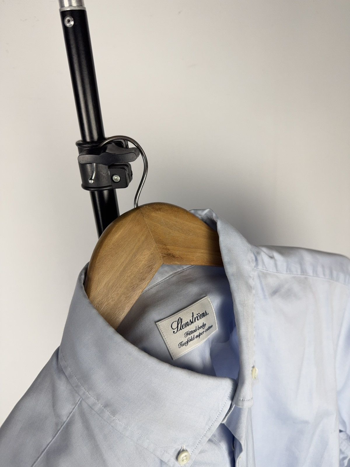 Strenstroms Luxury 00s Stenstroms Blue Twofold Cotton Button Down Shirt Size US M / EU 48-50 / 2 - 7 Thumbnail