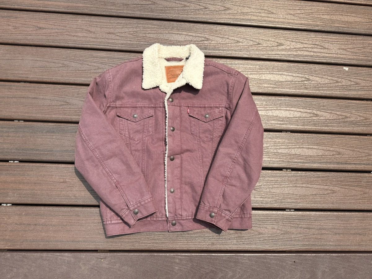 Levi's Vintage Levis Sherpa Denim Jacket Size US M / EU 48-50 / 2 - 2 Thumbnail