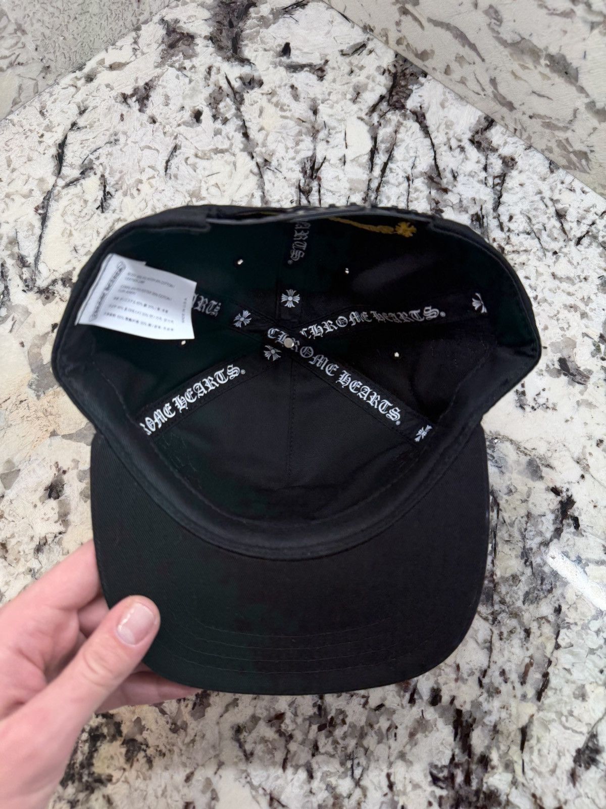 Chrome Hearts Chrome Hearts Cross Patch Hat Black Yellow Baseball Cap Size ONE SIZE - 8 Thumbnail