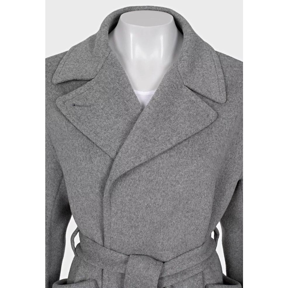 Loro Piana Loro Piana Grey Cashmere Wrap Coat Size S Size S / US 4 / IT 40 - 4 Thumbnail