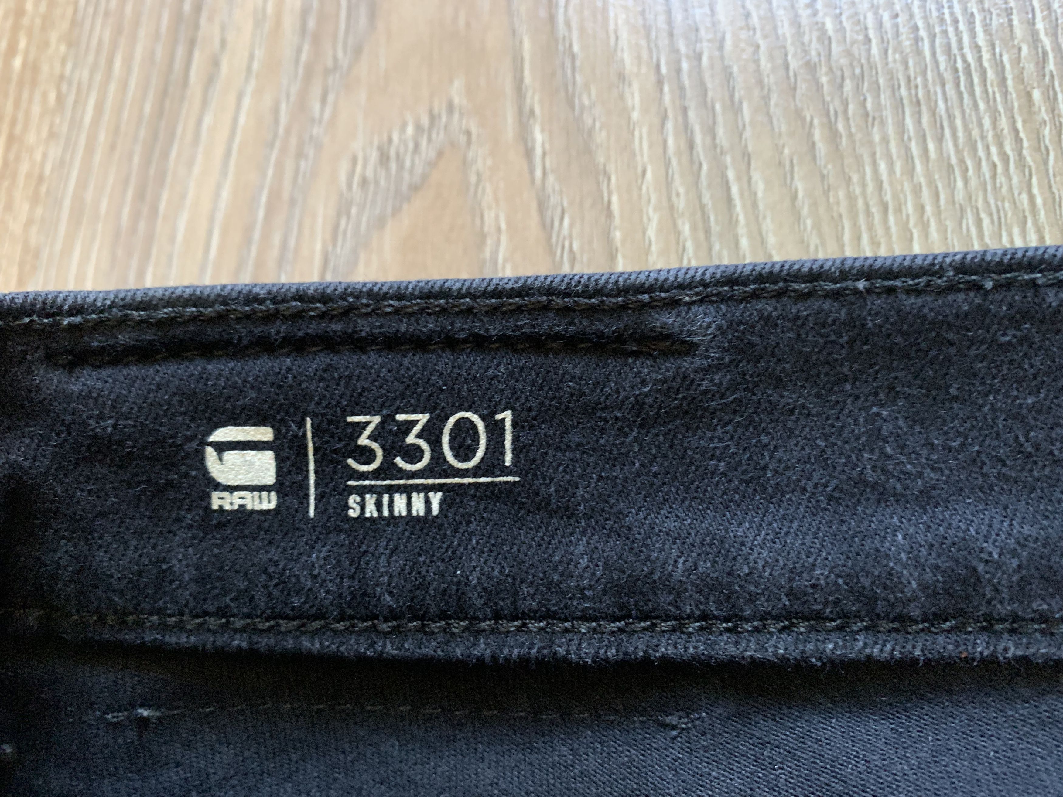 G-Star × Vintage Vintage G Star Raw 3301 Slinny Black Jeans Size 32" / US 10 / IT 46 - 8 Thumbnail