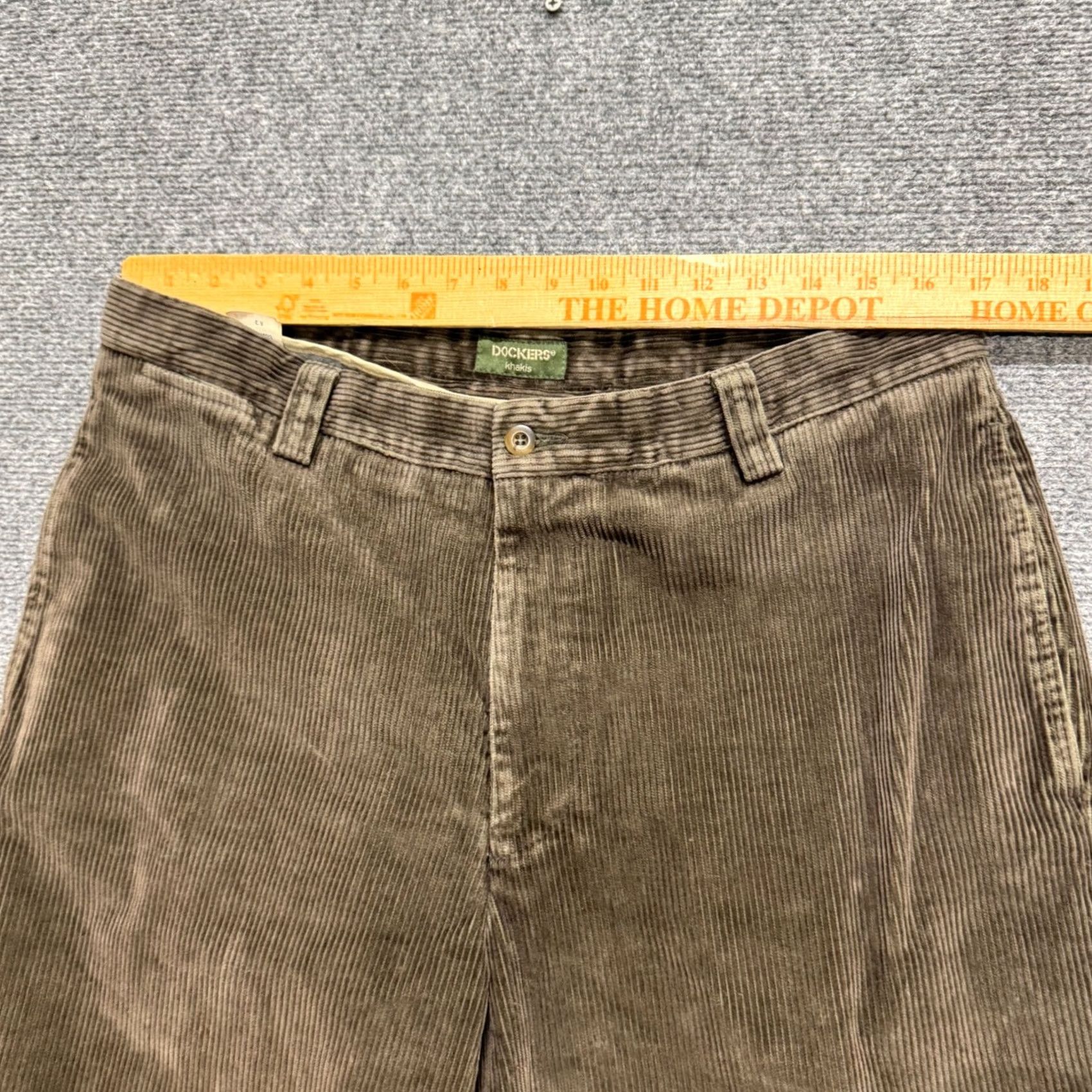 Dockers VTG Dockers Corduroy Pants Straight Fit 36x34 Brown Faded 90s Paper Tag Mens Regular Size US 36 / EU 52 - 5 Thumbnail