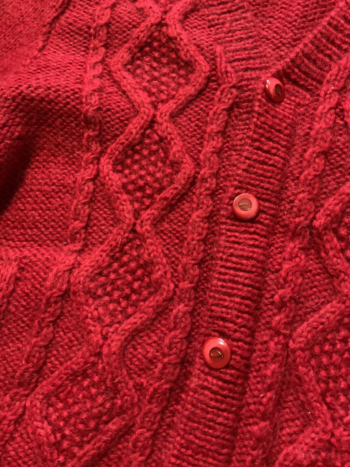 Vintage Vintage Fisherman Cableknit Fish Button Cardigan Sweater Size US L / EU 52-54 / 3 - 6 Thumbnail