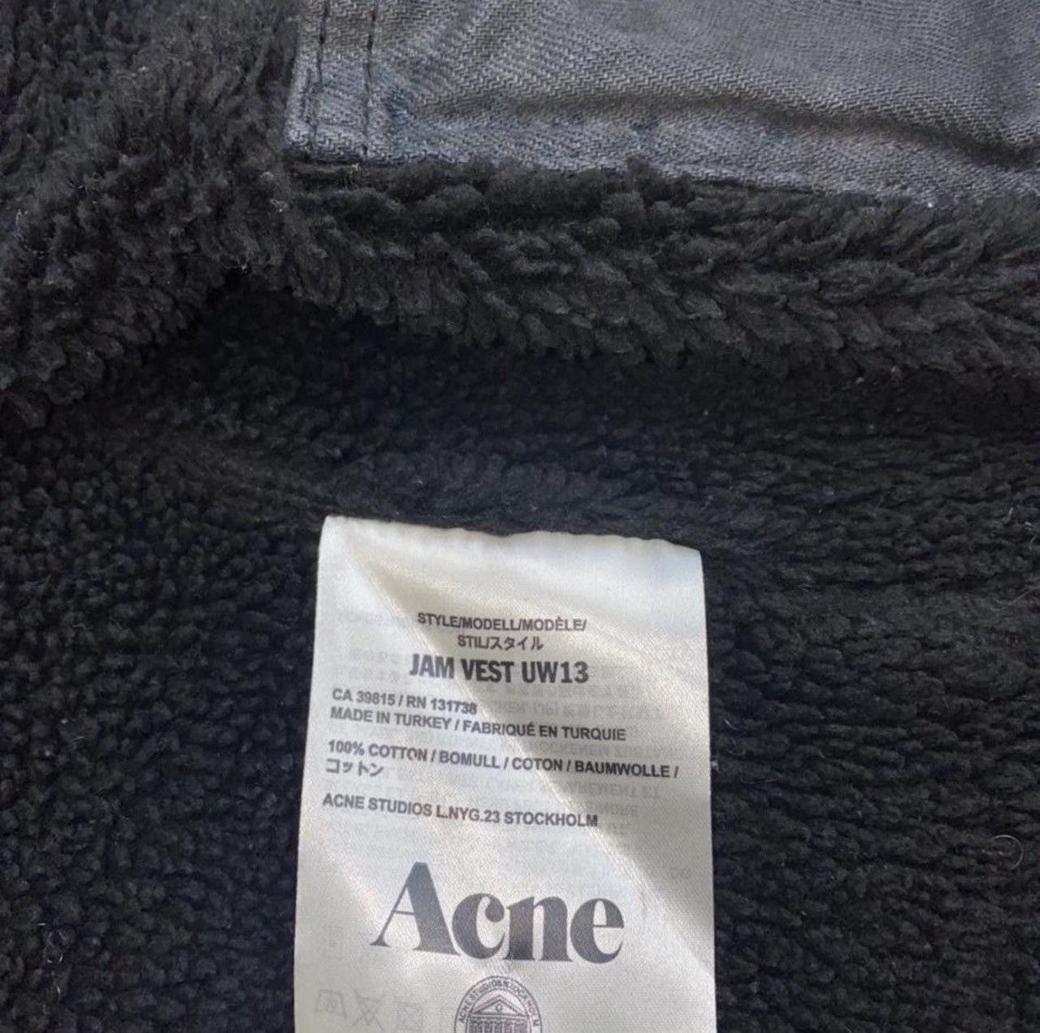 Acne Studios Acne Studios Jam Vest aw13 Size US M / EU 48-50 / 2 - 3 Thumbnail