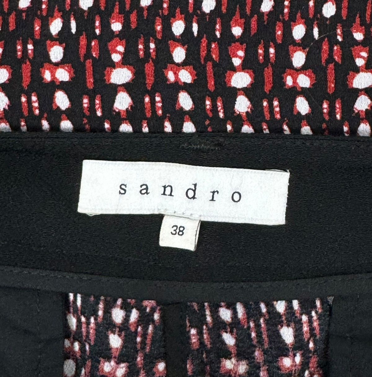 Sandro Sandro Paris Viscose Trourers Ornament size 38 Size 27" / US 4 / IT 40 - 9 Thumbnail