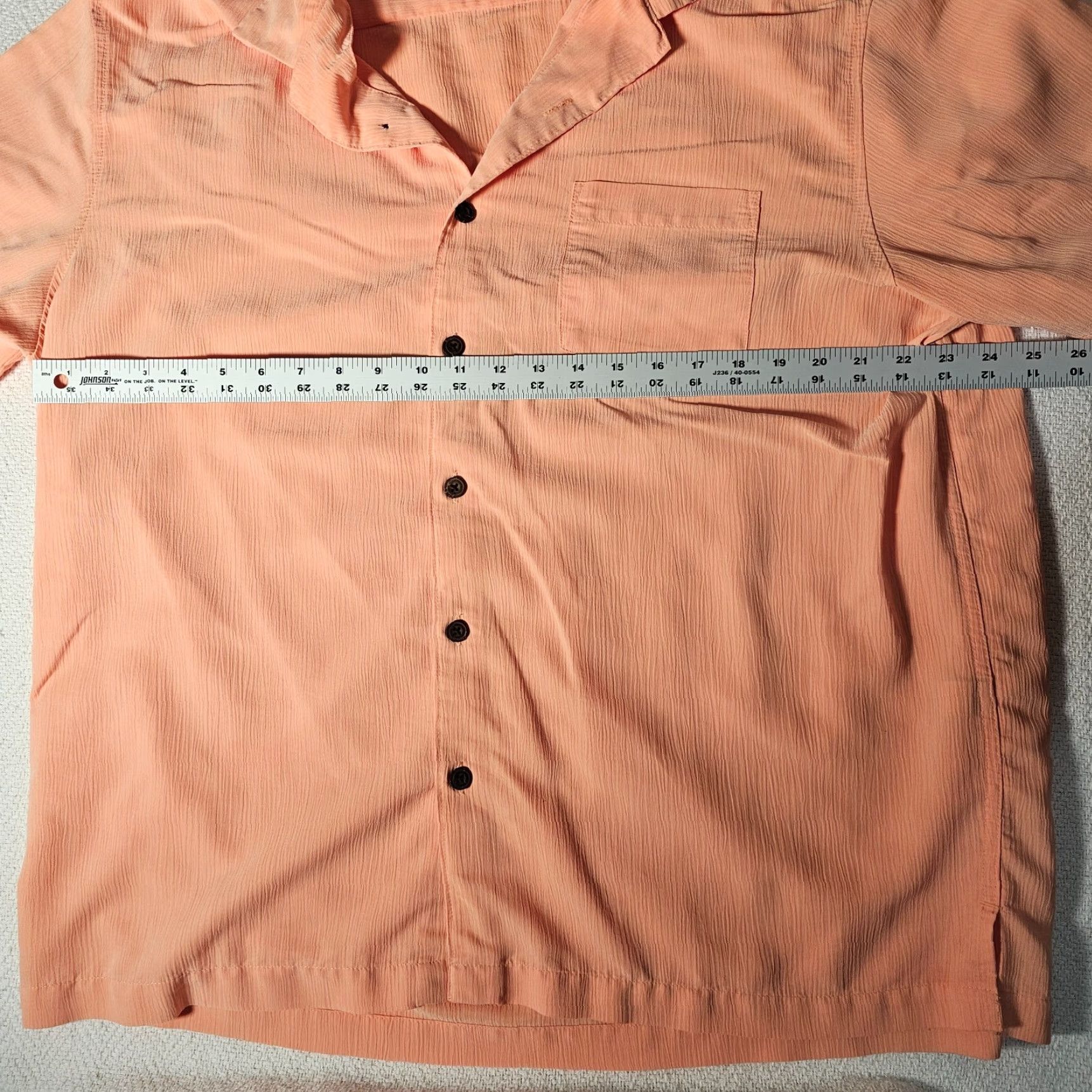 Vintage Caribbean Mens Hawaiian Tropical Short Sleeve Shirt Size XL Orange Textured Size US XL / EU 56 / 4 - 5 Thumbnail