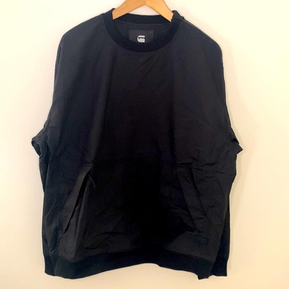 Designer G-Star RAW - NWT Crew-Zip Woven pullover - Lg - 100% Cotton Size US L / EU 52-54 / 3 - 4 Thumbnail