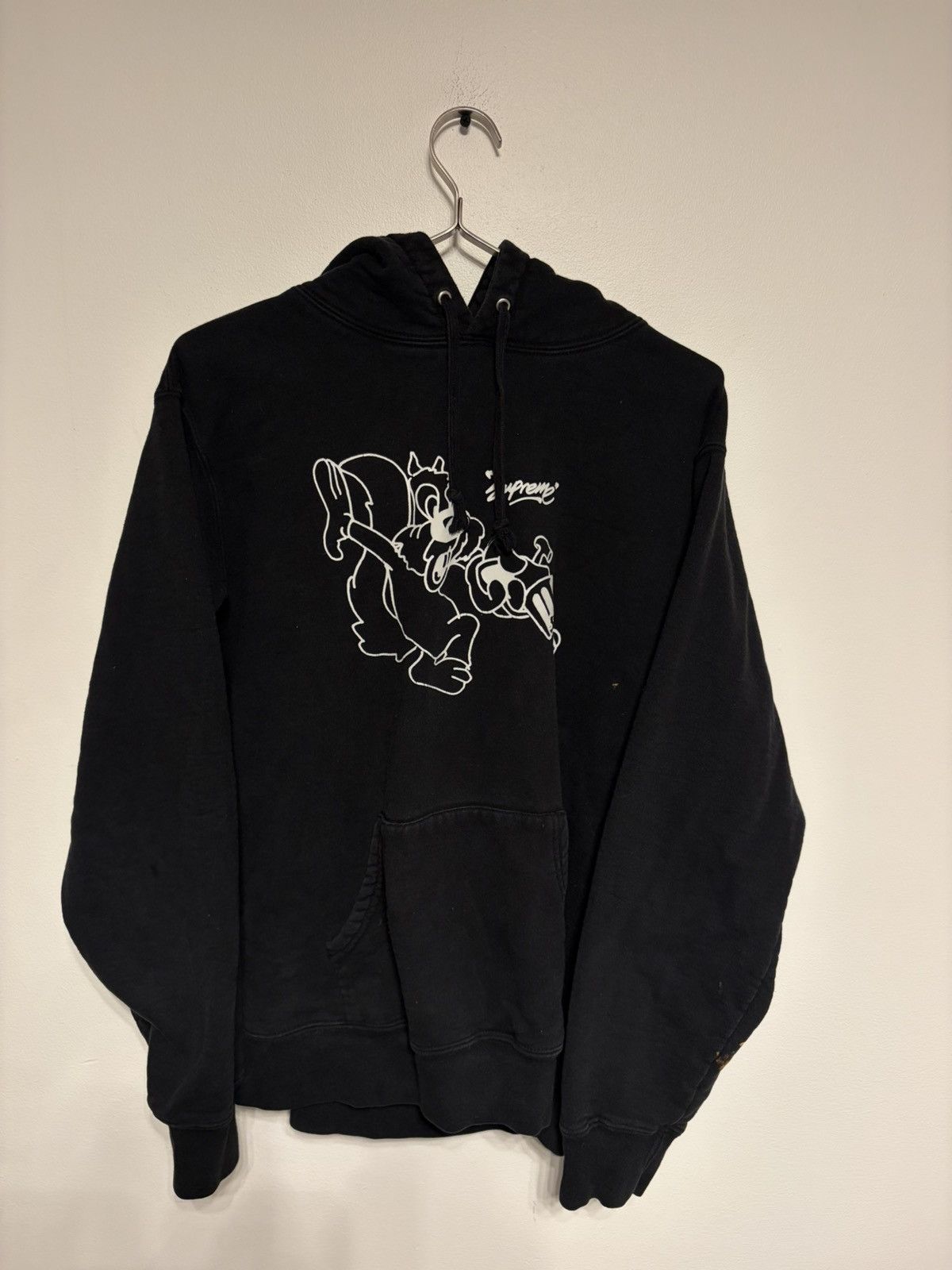 Supreme Supreme Curve Piping Hooded Sweatshirt Black | Grailed