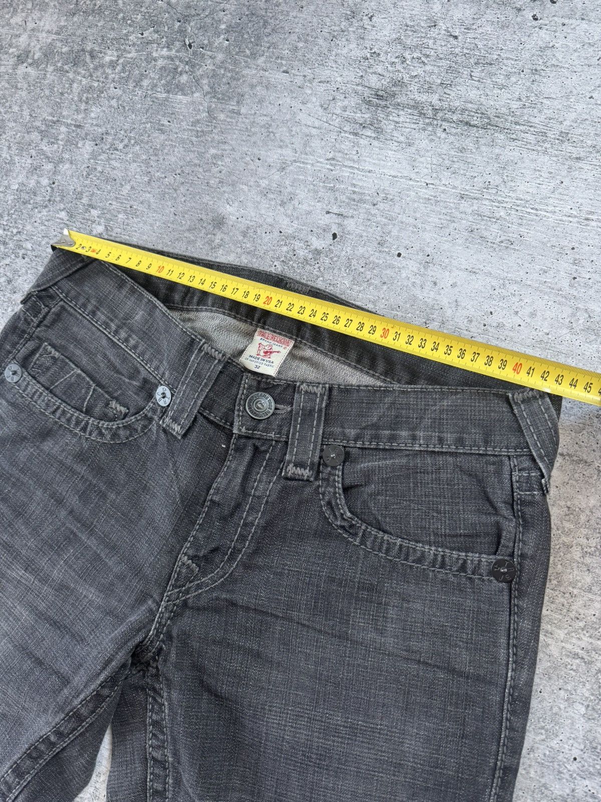 True Religion True Religion Vintage Y2K Denim Jeans Dark Gray Rare Size 32 Size US 32 / EU 48 - 12 Thumbnail