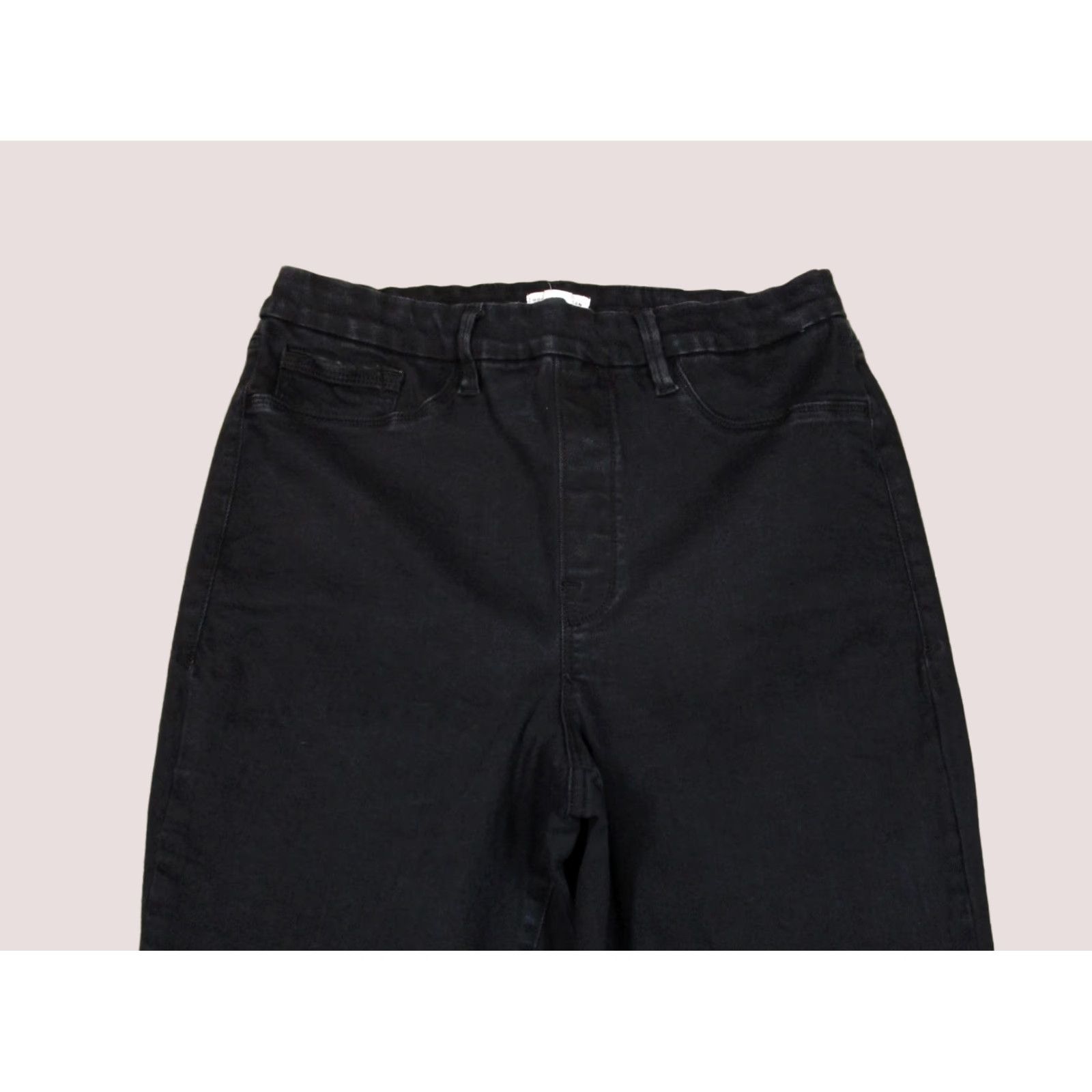 Good American Good American Jeans Women 2XL Black High Rise Flared Pull On Denim Pants Stretch Jeans Ladies 2XL Black Flared Jeans Womens Size 40" / US 18 - 1 Thumbnail