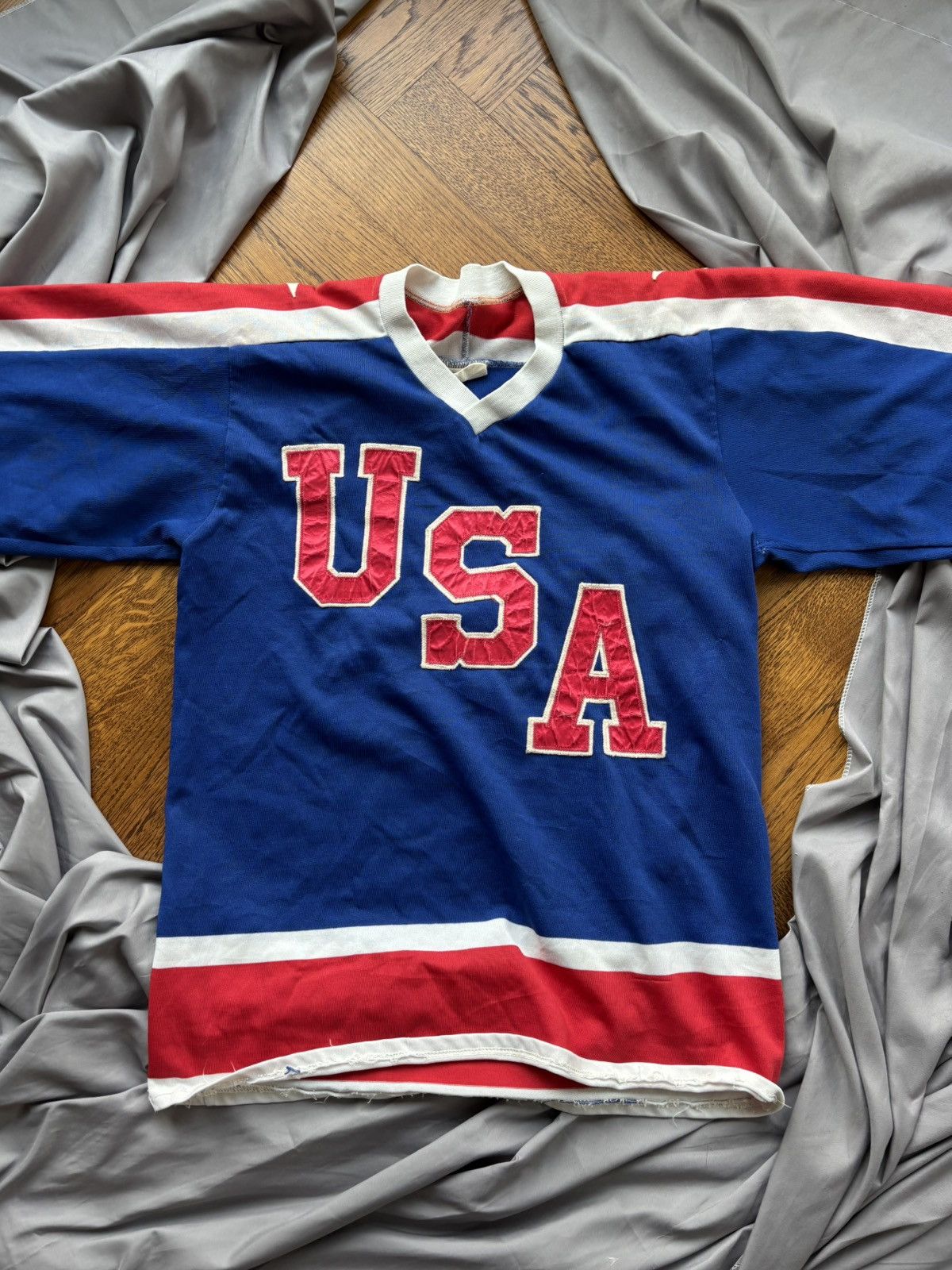 USA Olympics × Vintage 1984 Team USA Hockey Jersey 1980s Vintage Cooper Patches Size US S / EU 44-46 / 1 - 4 Thumbnail