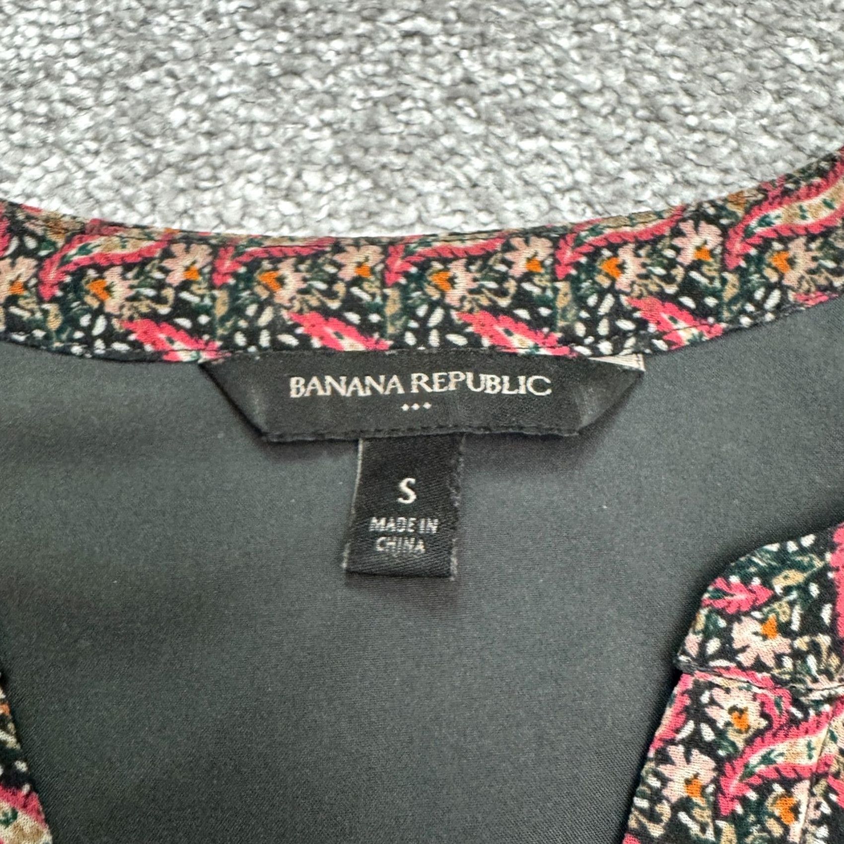 Banana Republic VINTAGE Ban ana Republic Floral Paisley Flutter Sleeve A-Line Dress Womens Small V-Neck Size XL / US 12-14 / IT 48-50 - 5 Thumbnail