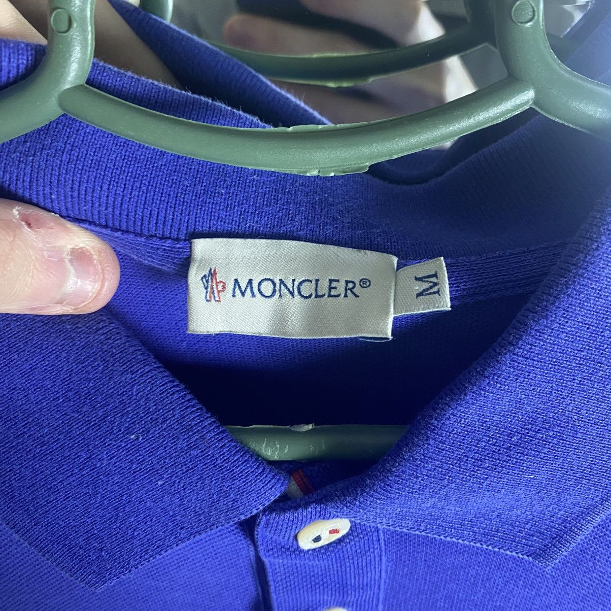 Moncler Polo Moncler Maglia T-shirt Vintage Size M Blue Size US M / EU 48-50 / 2 - 4 Thumbnail