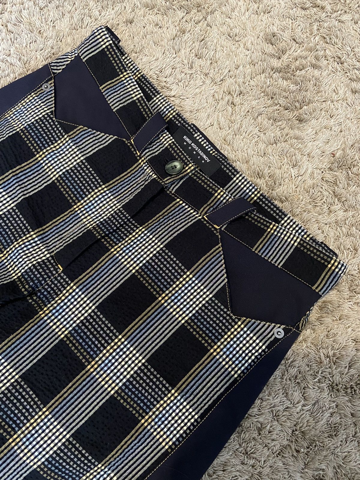 Kiko Kostadinov SS21 kiko kostadinov plaid star pants Size US 31 - 4 Thumbnail