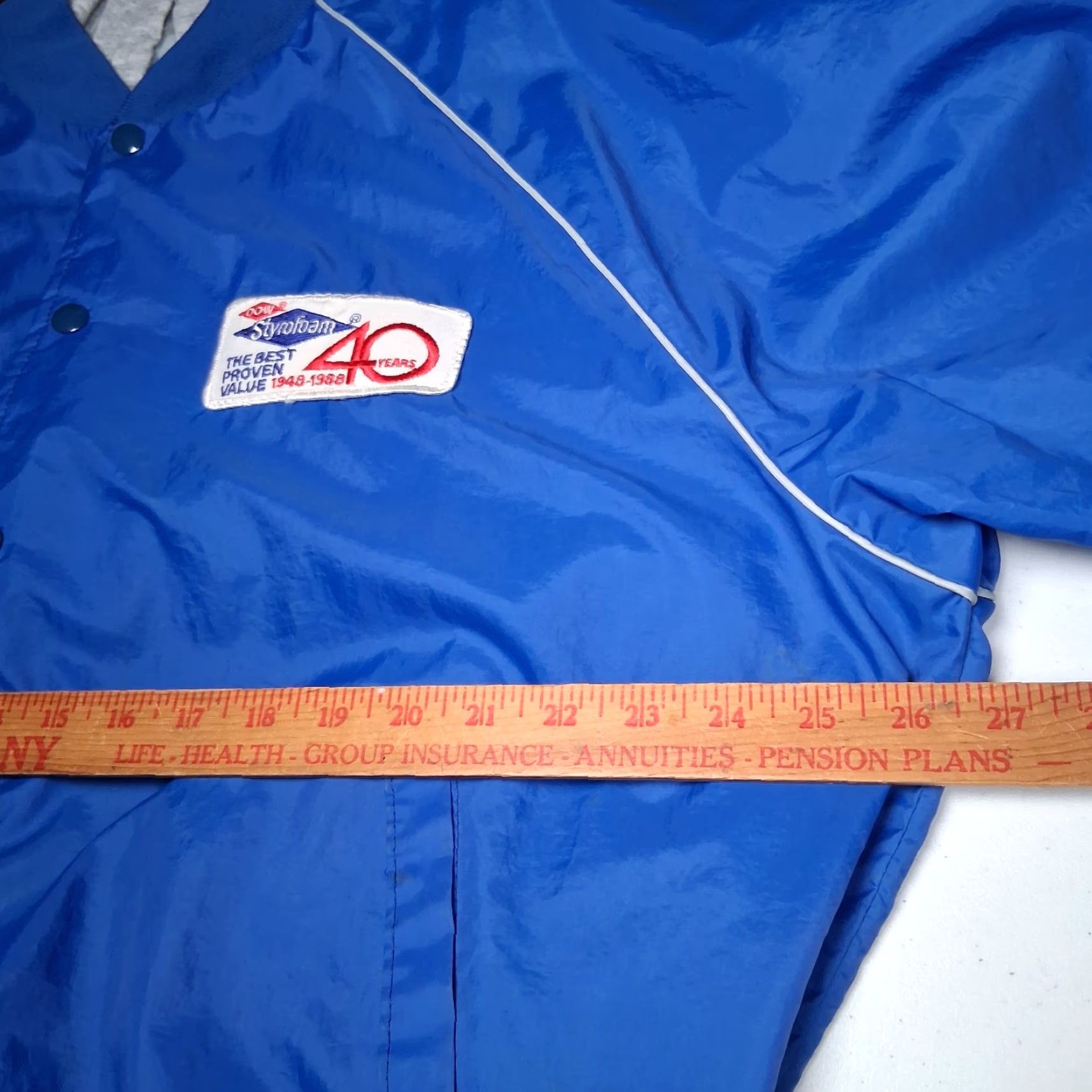 J Brand VINTAGE Swingster Jacket Bomber Jacket Workwear Blue XXL Men Nylon Softshell Solid Size US XXL / EU 58 / 5 - 6 Thumbnail