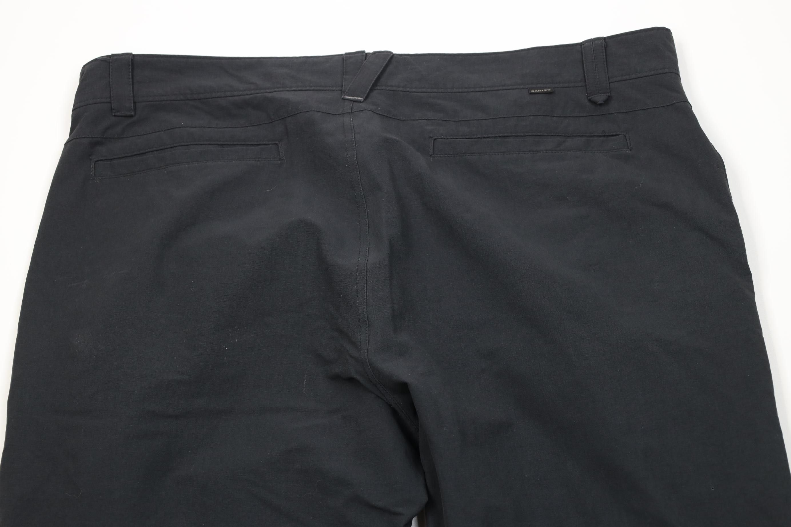Oakley Vintage Y2K Oakley Stretch O Logo Wide Leg Chino Pants Black Size US 40 / EU 56 - 11 Thumbnail