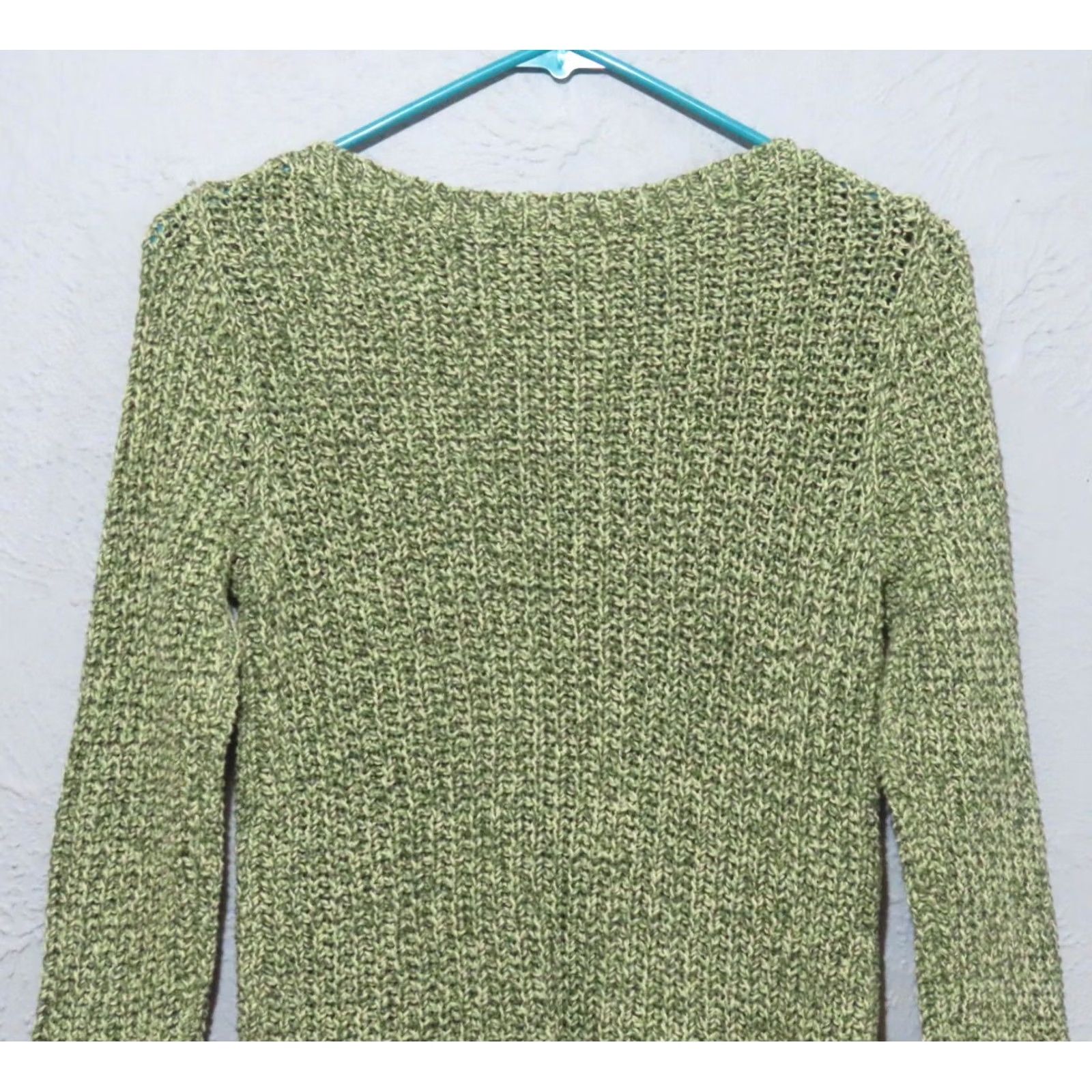 Ralph Lauren Ralph Lauren Jeans Sweater Womens S Green 100% Cotton Round Neck Open-Knit Pullover Long Sleeve Casual Travel Size S / US 4 / IT 40 - 7 Thumbnail