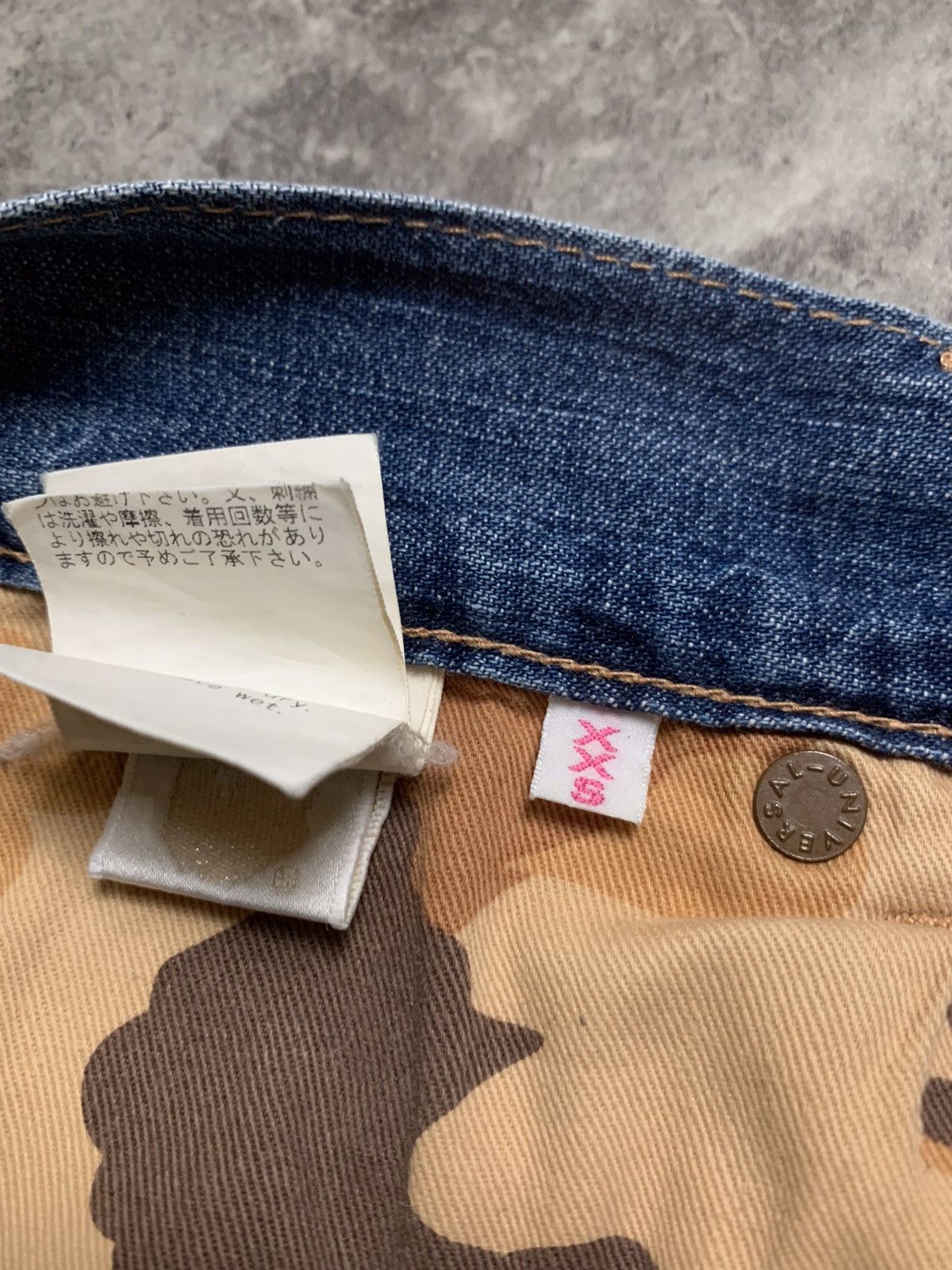 Bape RARE Bapesta Dropped Crotch OG Embroidered double stars Size 30" / US 8 / IT 44 - 13 Thumbnail
