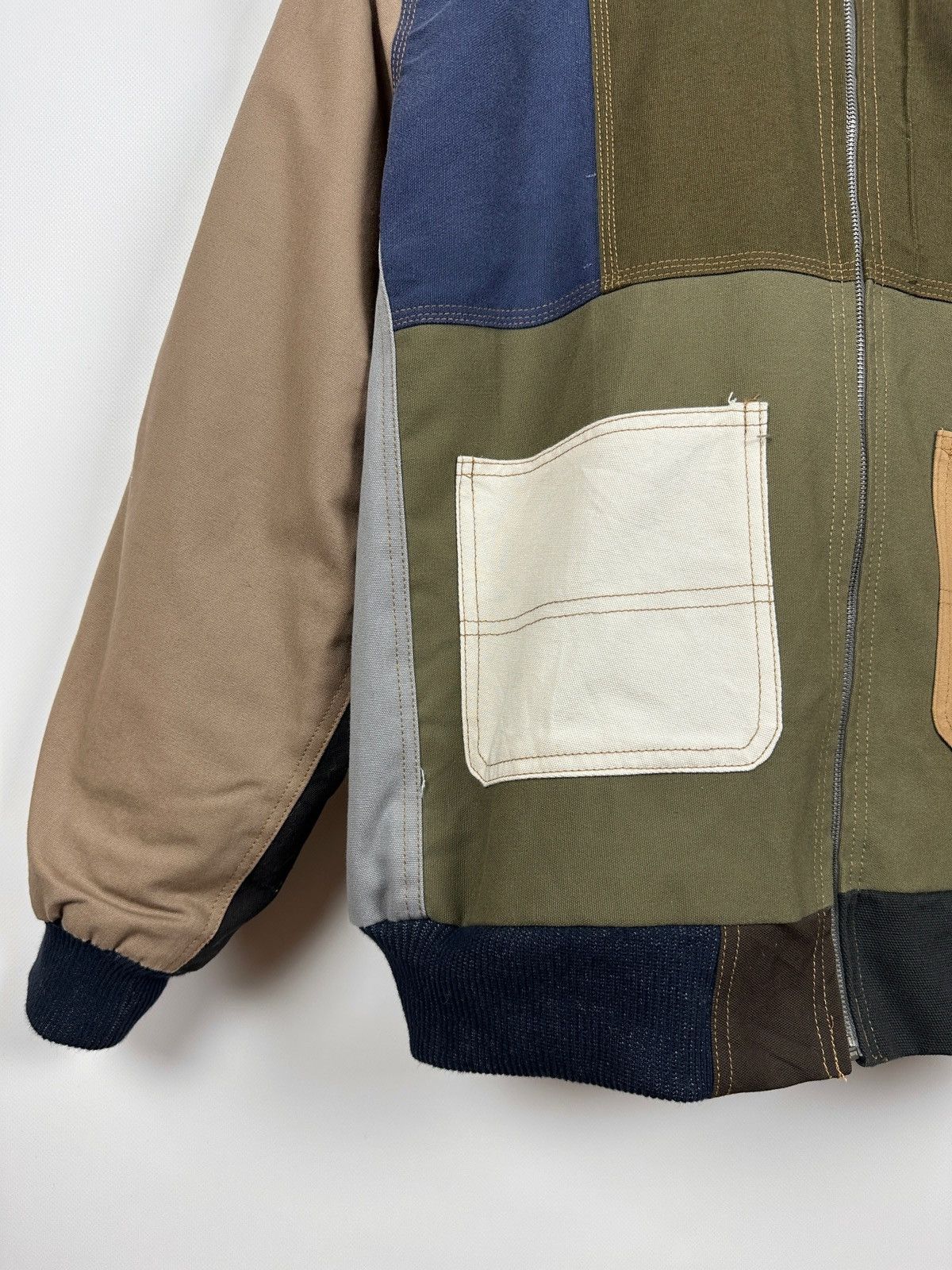 Carhartt × Vintage Vintage Carhartt Reworked Detroit Sherpa Jacket Size US L / EU 52-54 / 3 - 8 Thumbnail
