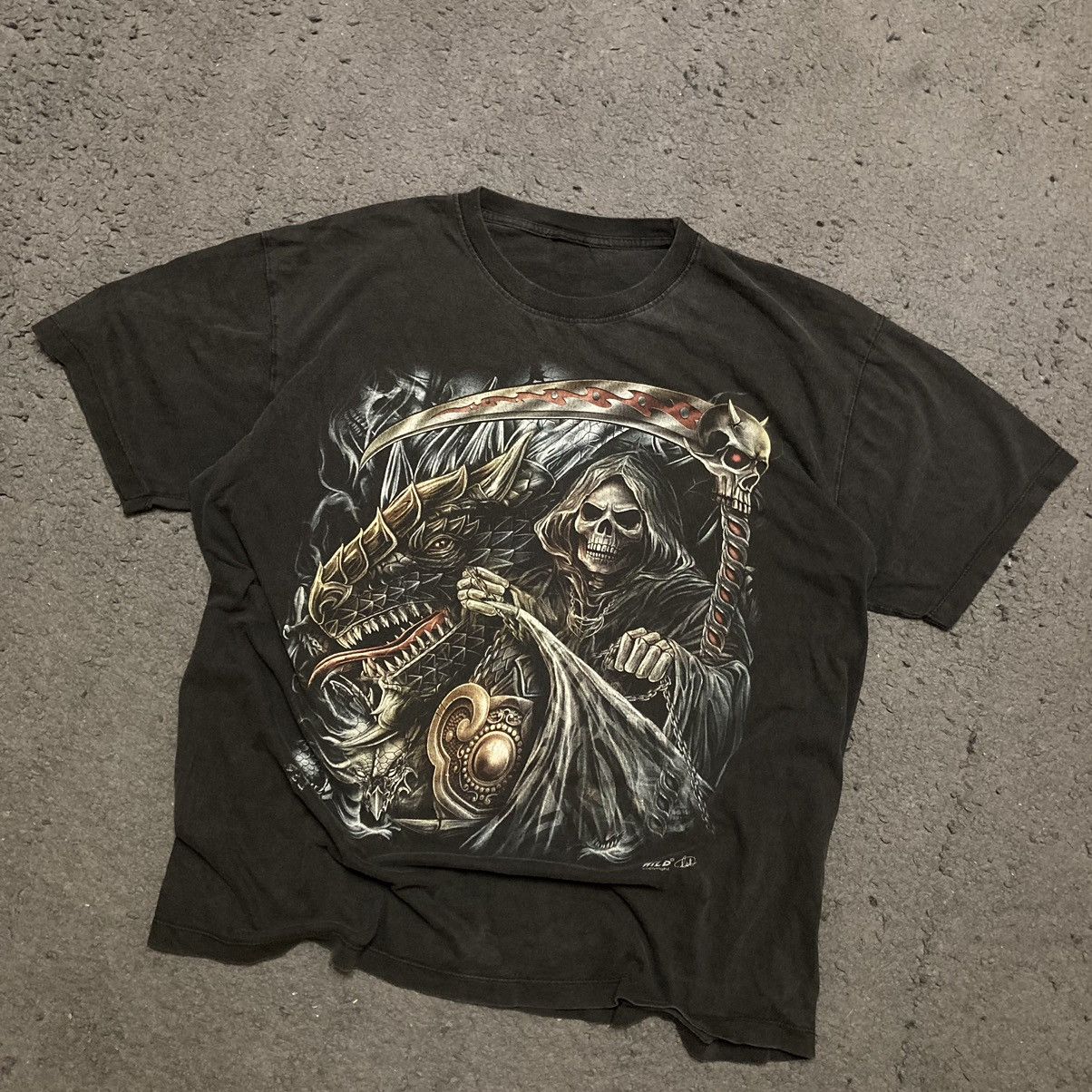 Vintage True Vintage Y2K Adult Horror Death Face Skeleton Your Next Size US XL / EU 56 / 4 - 1 Thumbnail
