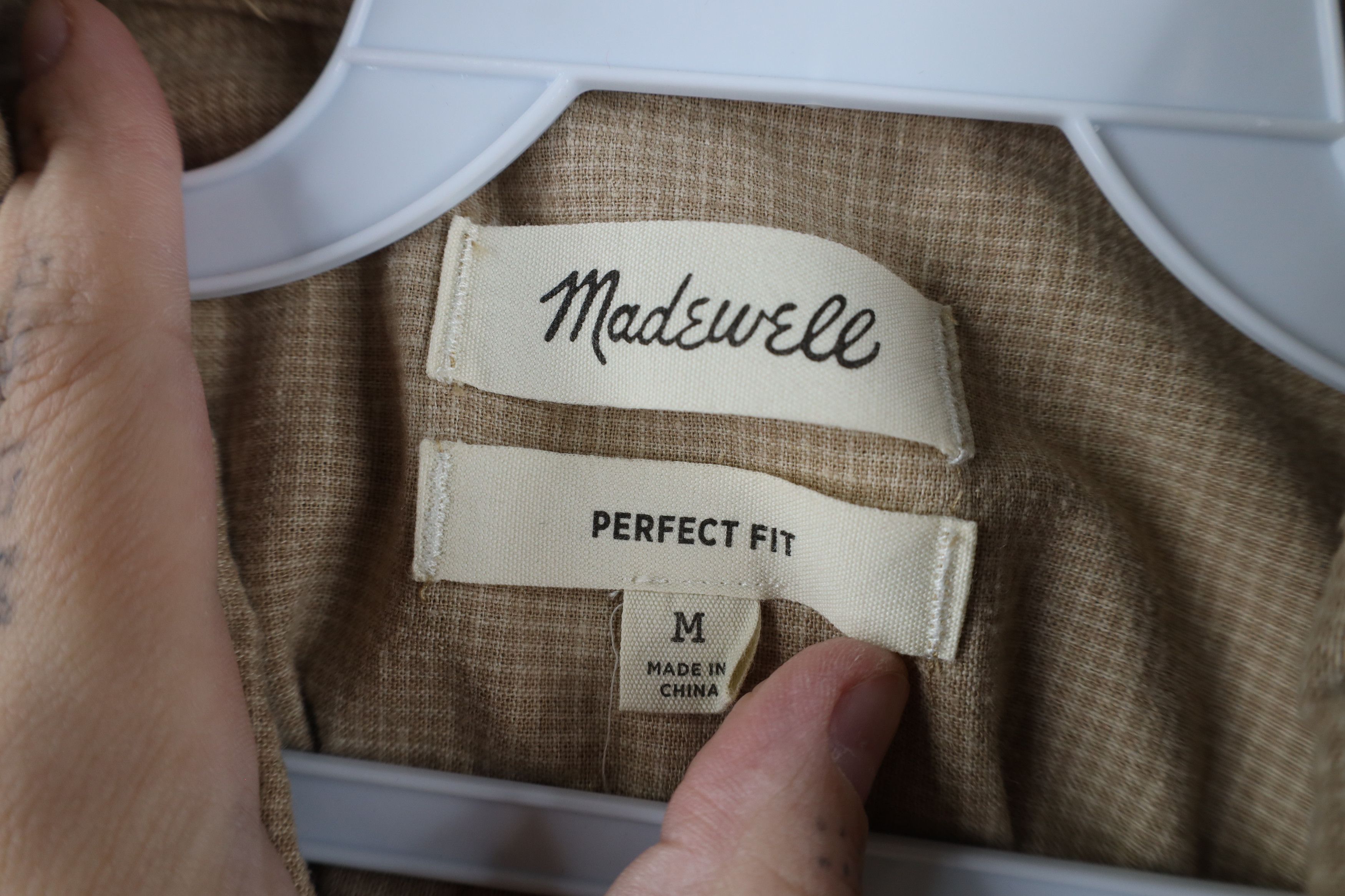 Madewell × Vintage Madewell Fit Linen Blend Short Sleeve Collared Button Shirt Size US M / EU 48-50 / 2 - 5 Thumbnail
