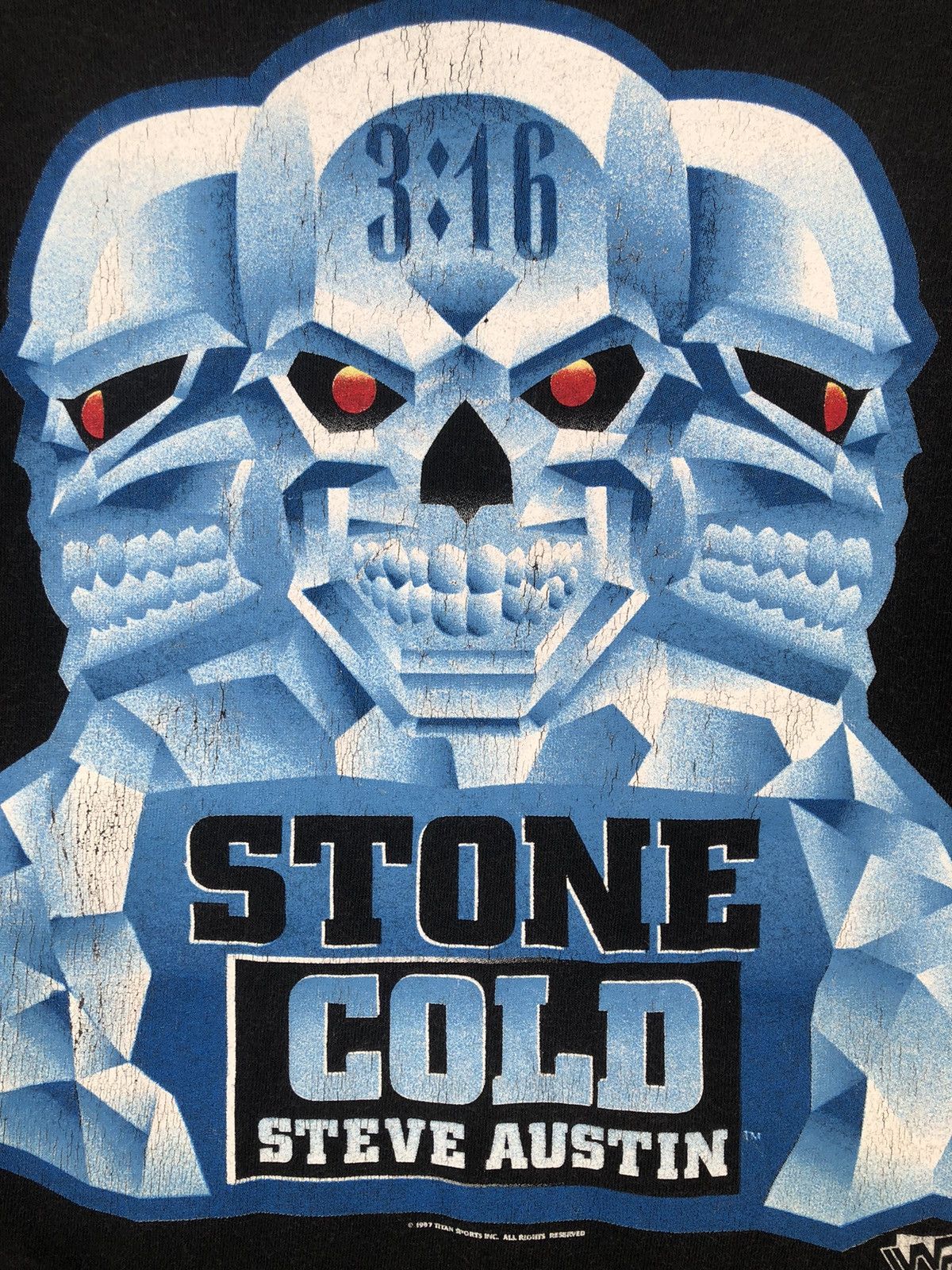WWF Vintage 90s STONE COLD WWF Wrestling Tee Size US L / EU 52-54 / 3 - 10 Thumbnail