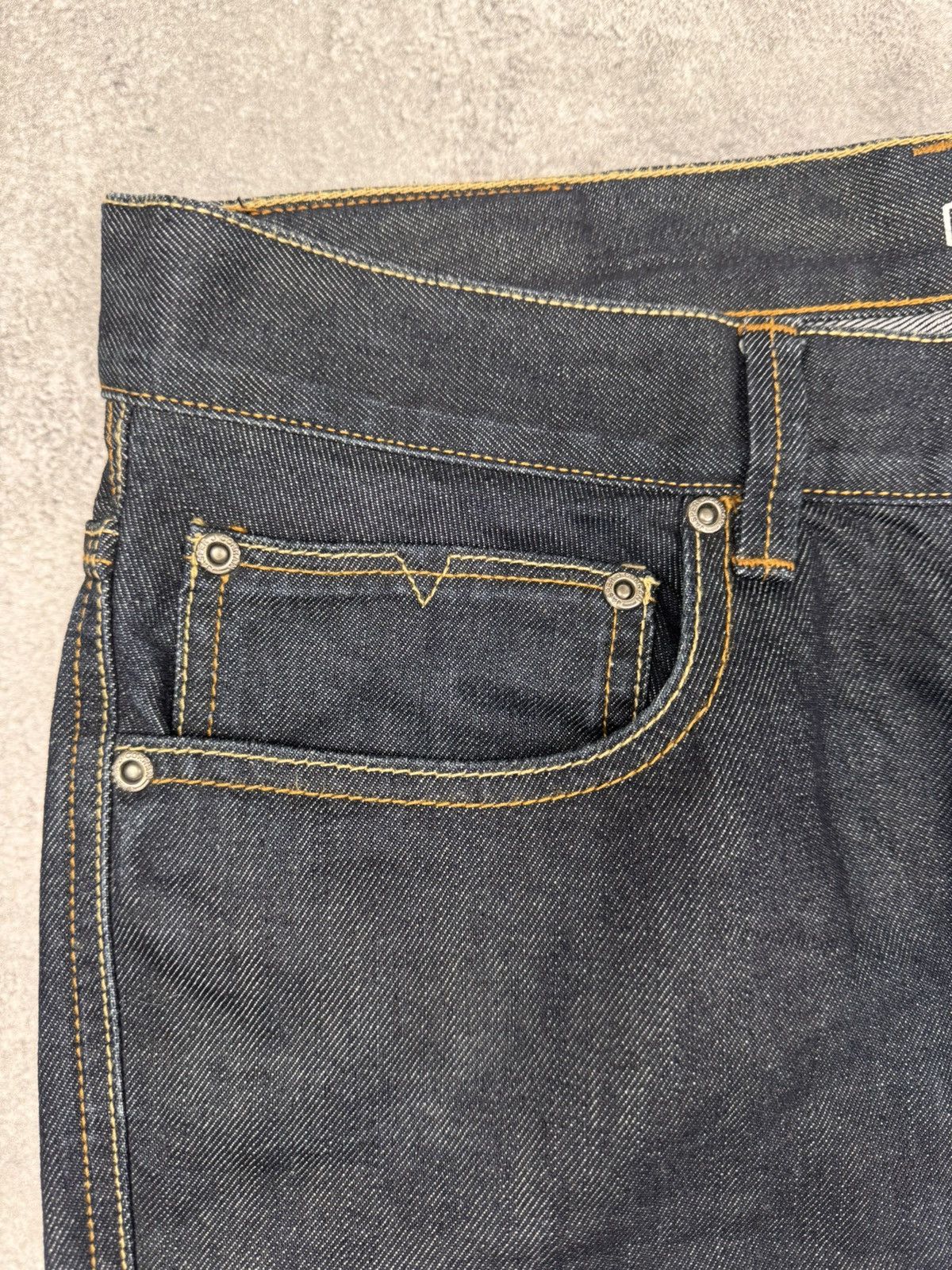 Jasper Conran Jasper Conran Men Dark Blue Straight Leg Jeans Size 36 Size US 36 / EU 52 - 7 Thumbnail