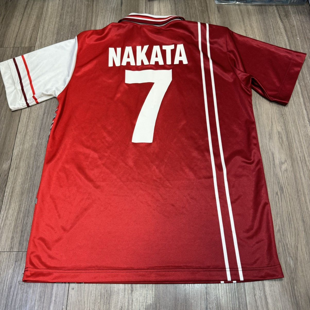 Vintage Perugia 98/99 player issue home shirt #7 nakata Size US L / EU 52-54 / 3 - 2 Thumbnail