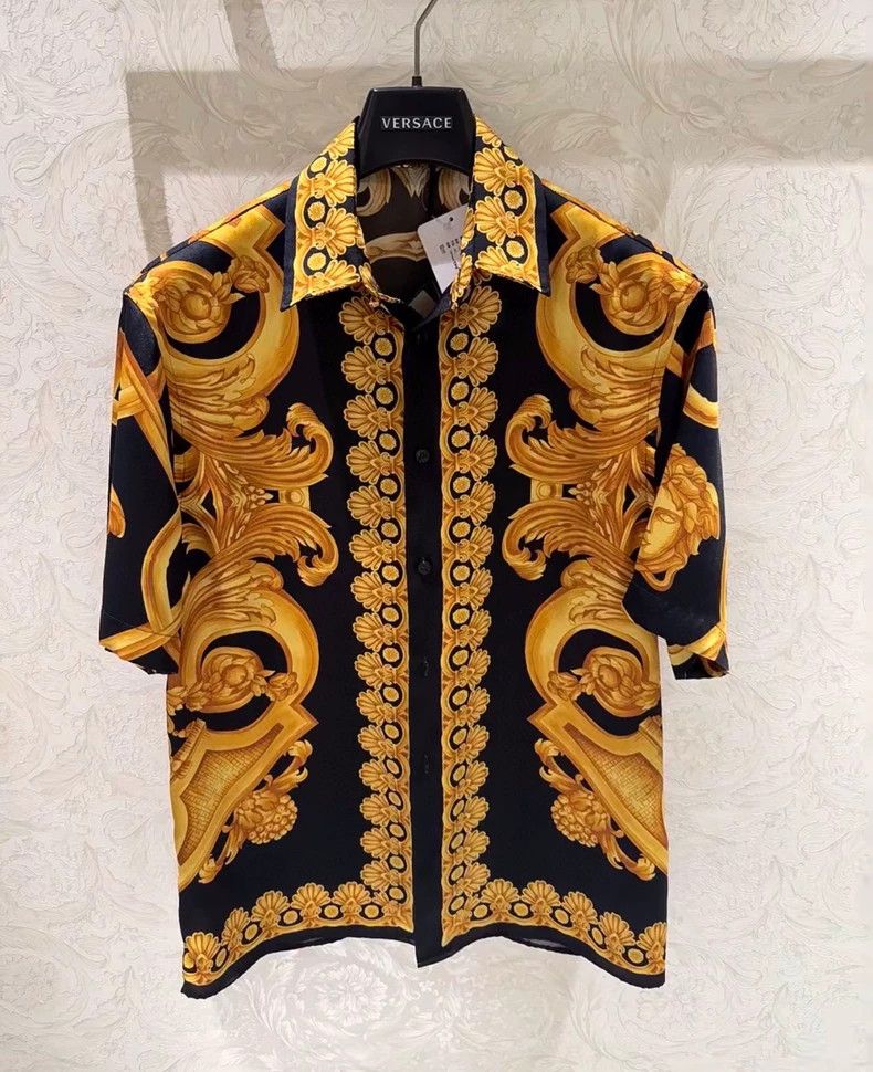 Versace Versace Silk shirt Size US XL / EU 56 / 4 - 6 Thumbnail