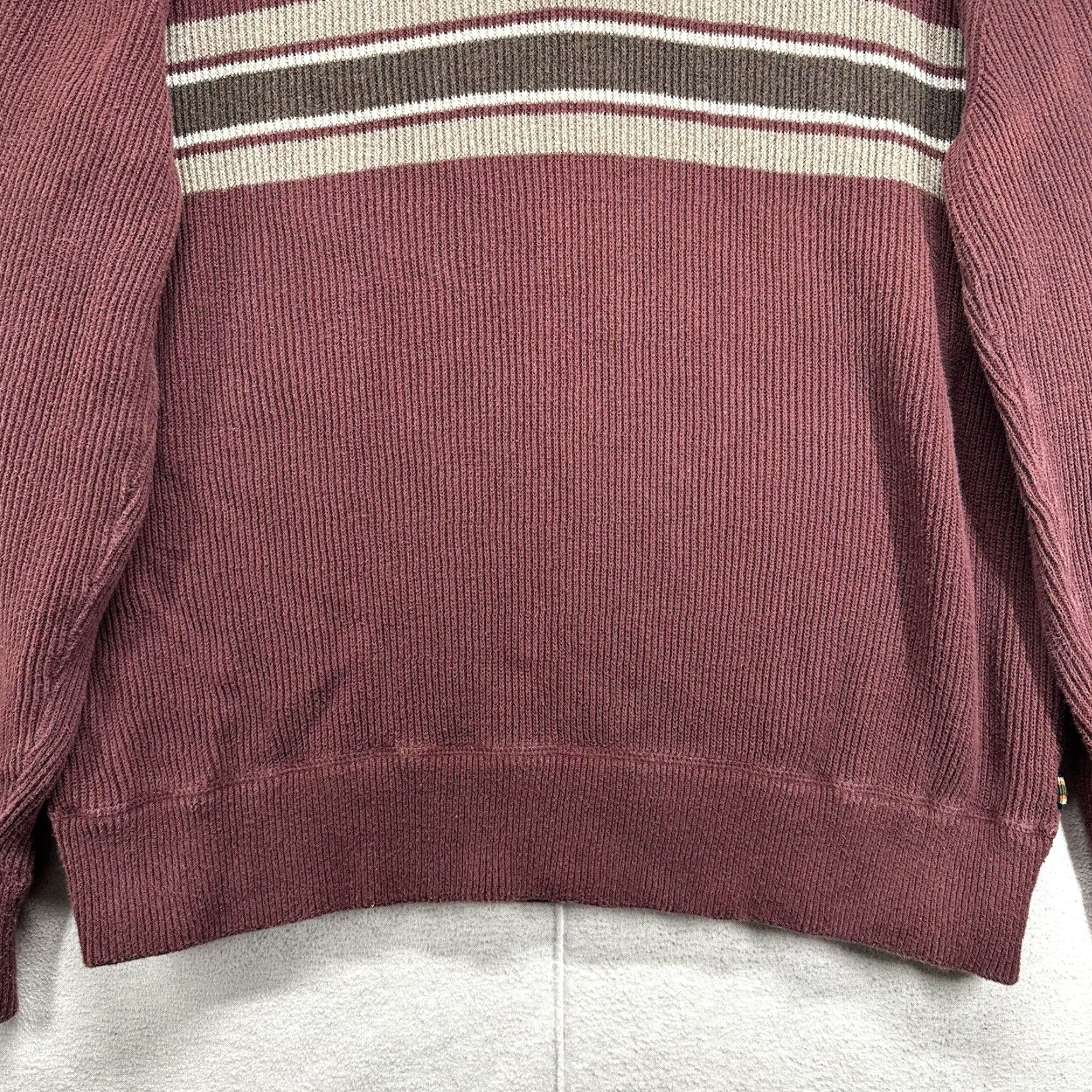 Eddie Bauer VINTAGE Eddie Bauer Sweater Shirt Mens XL Red 1/4 Zip Preppy Striped Heavyweight Ski Hiking Mens Size US XL / EU 56 / 4 - 4 Thumbnail