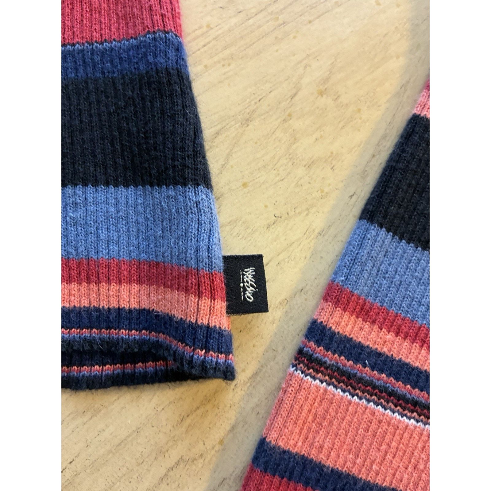 Mossimo VTG 90s Mossimo Striped Knit Turtleneck Sweater Grunge M Size M / US 6-8 / IT 42-44 - 15 Thumbnail