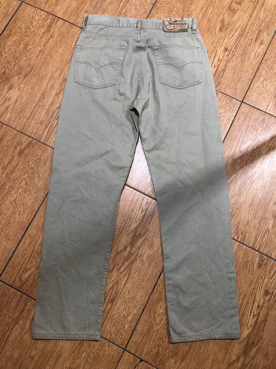 Diesel DIESEL Flared Wide Leg Regular Waist chino Pants Size US 33 - 7 Thumbnail