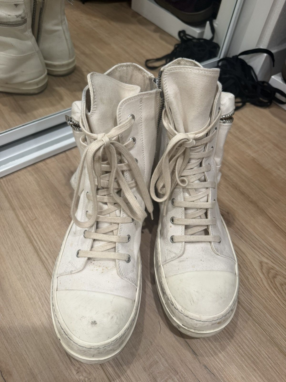 Rick Owens Rick owens High top shoes Size US 8 / EU 41 - 1 Thumbnail