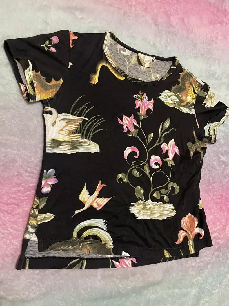 Vivienne Westwood Vivienne Westwood Snake, dragon, fish, flower and bird T-s Size XS / US 0-2 / IT 36-38 - 3 Thumbnail