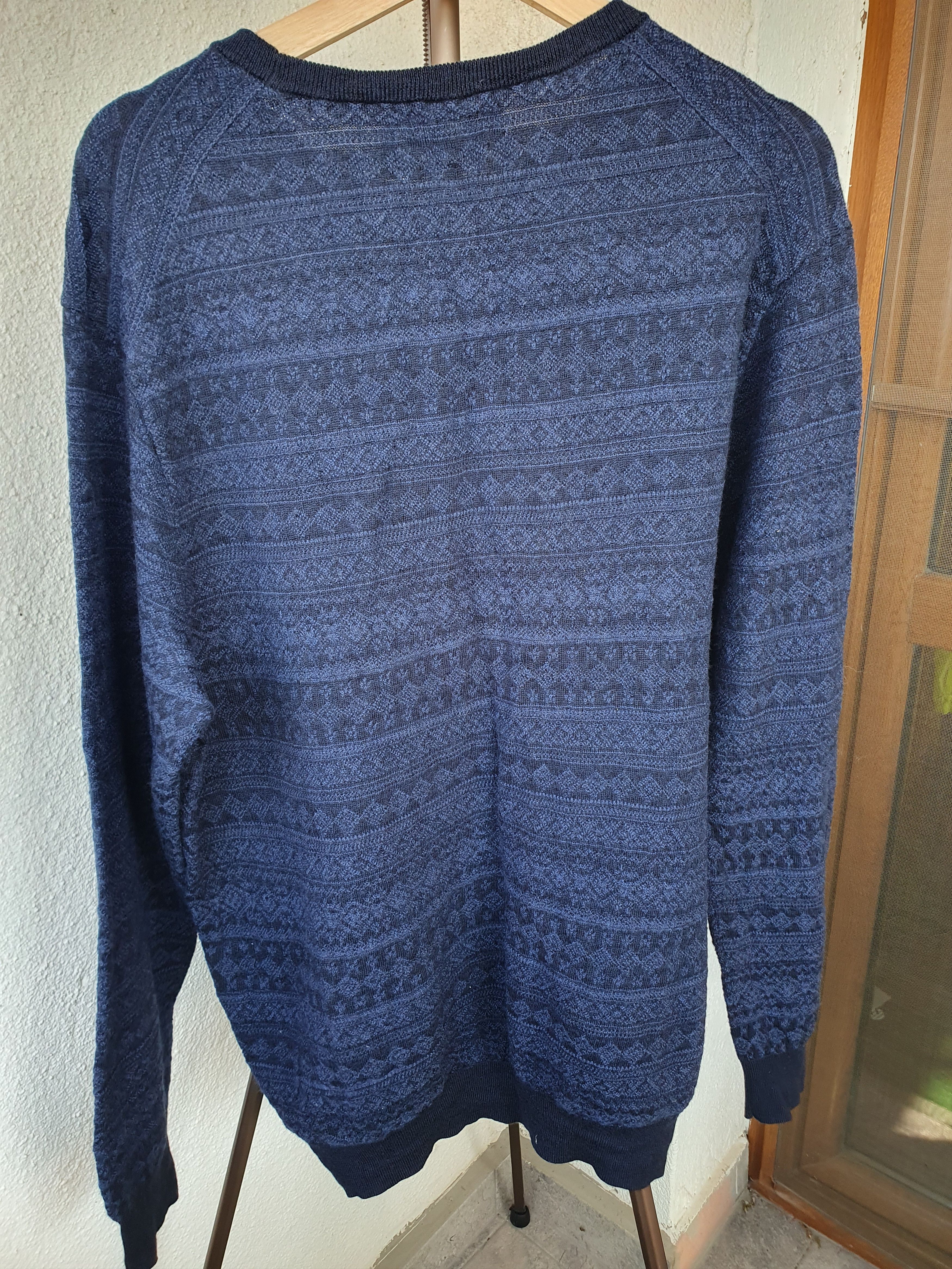 Polo Ralph Lauren Polo Ralph Lauren Fair Isle Blue Merino Wool Sweater XXL Size US XXL / EU 58 / 5 - 4 Thumbnail