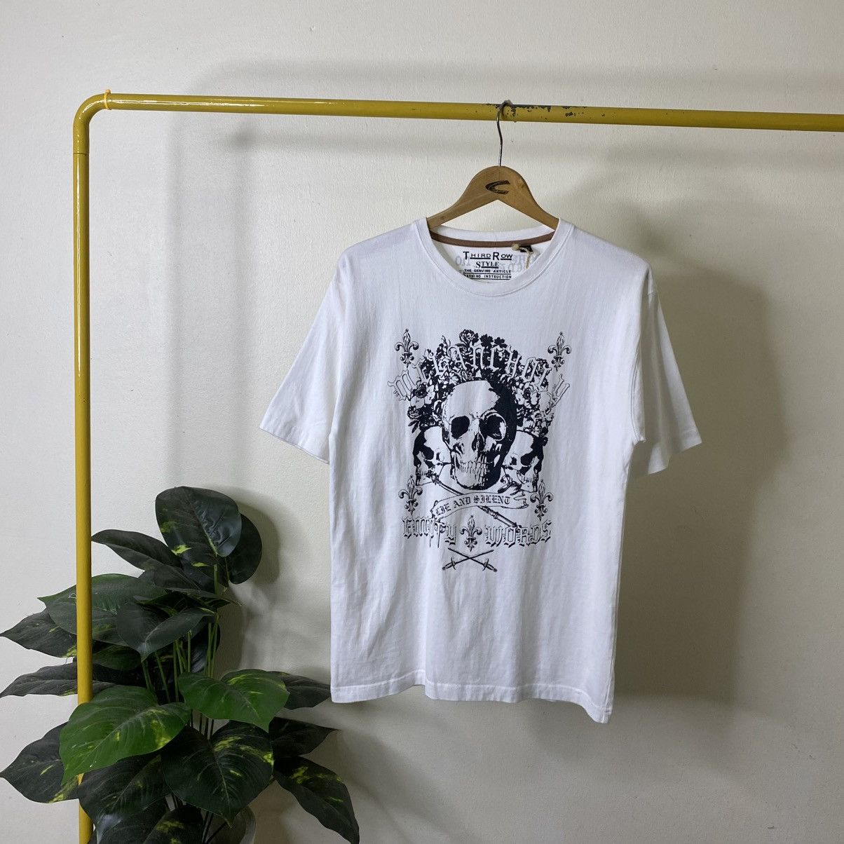 If Six Was Nine Skulls Affliction Japanese Cyber Gothic Punk Grunge LS Tee Size US M / EU 48-50 / 2 - 1 Thumbnail
