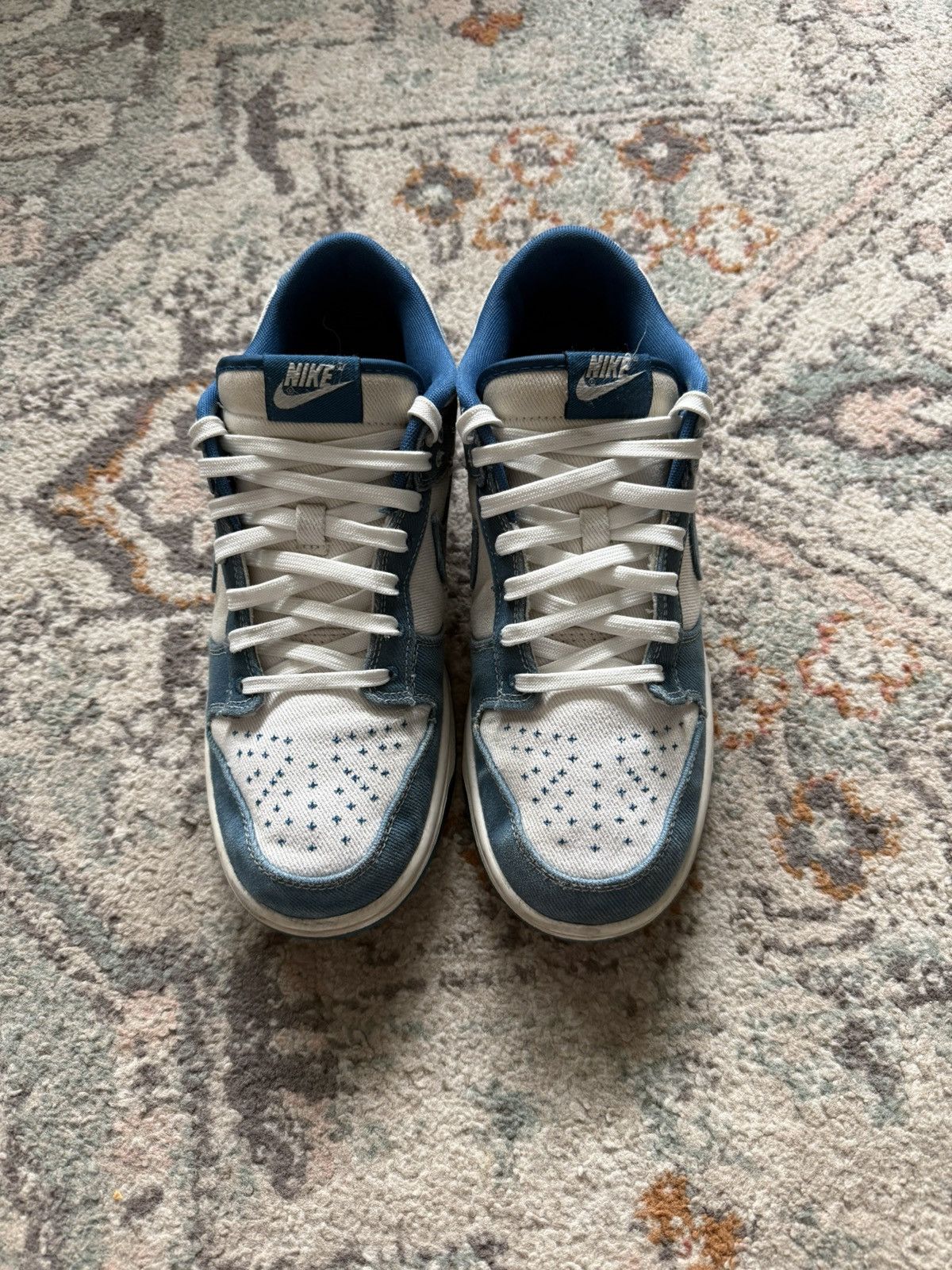 Nike Mens Dunk Low SE ‘Sashiko-Industrial Blue’ Size US 11 / EU 44 - 1 Thumbnail
