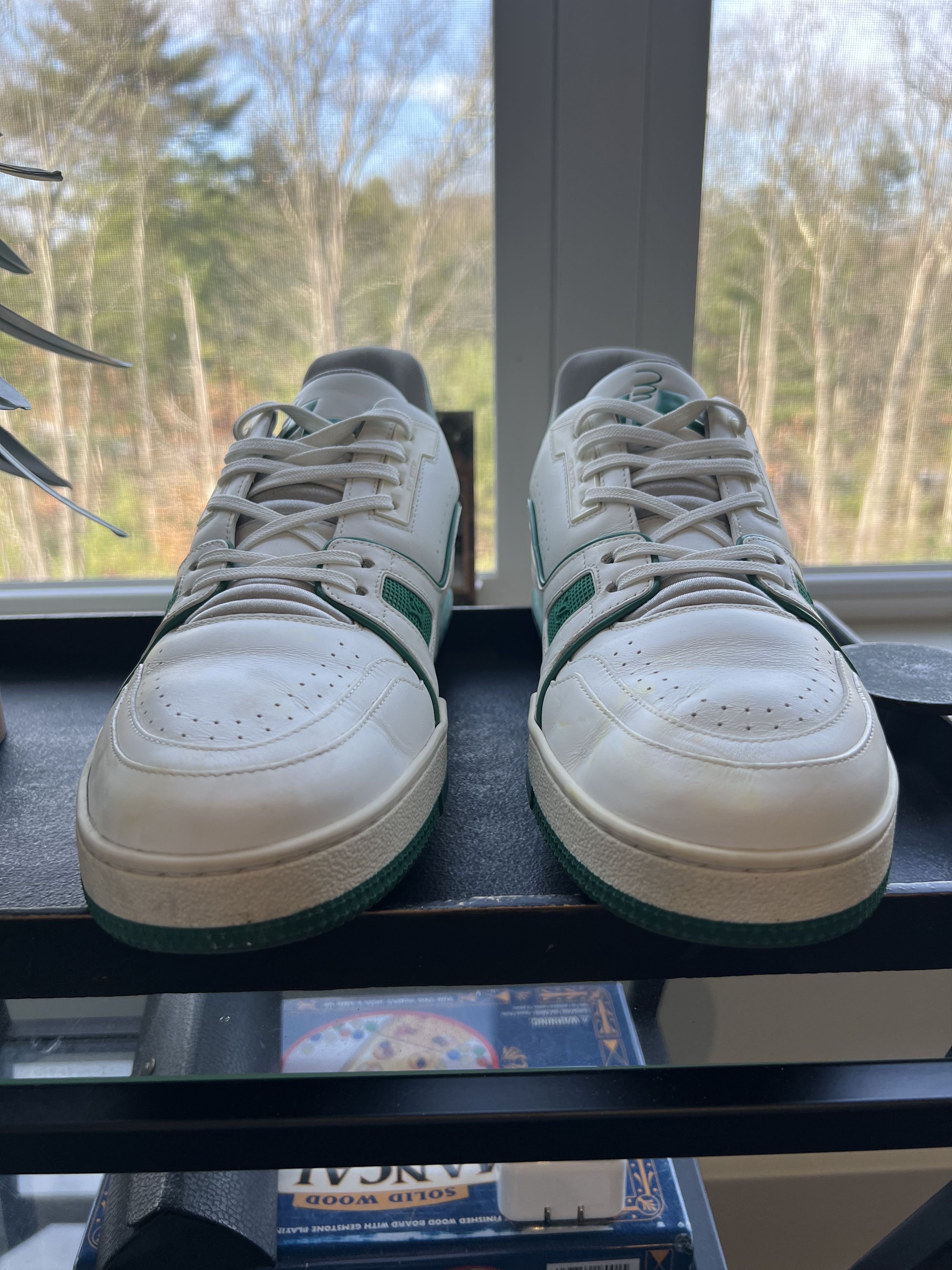 Louis Vuitton White Green Trainer Virgil Abloh OG Size US 10 / EU 43 - 7 Thumbnail