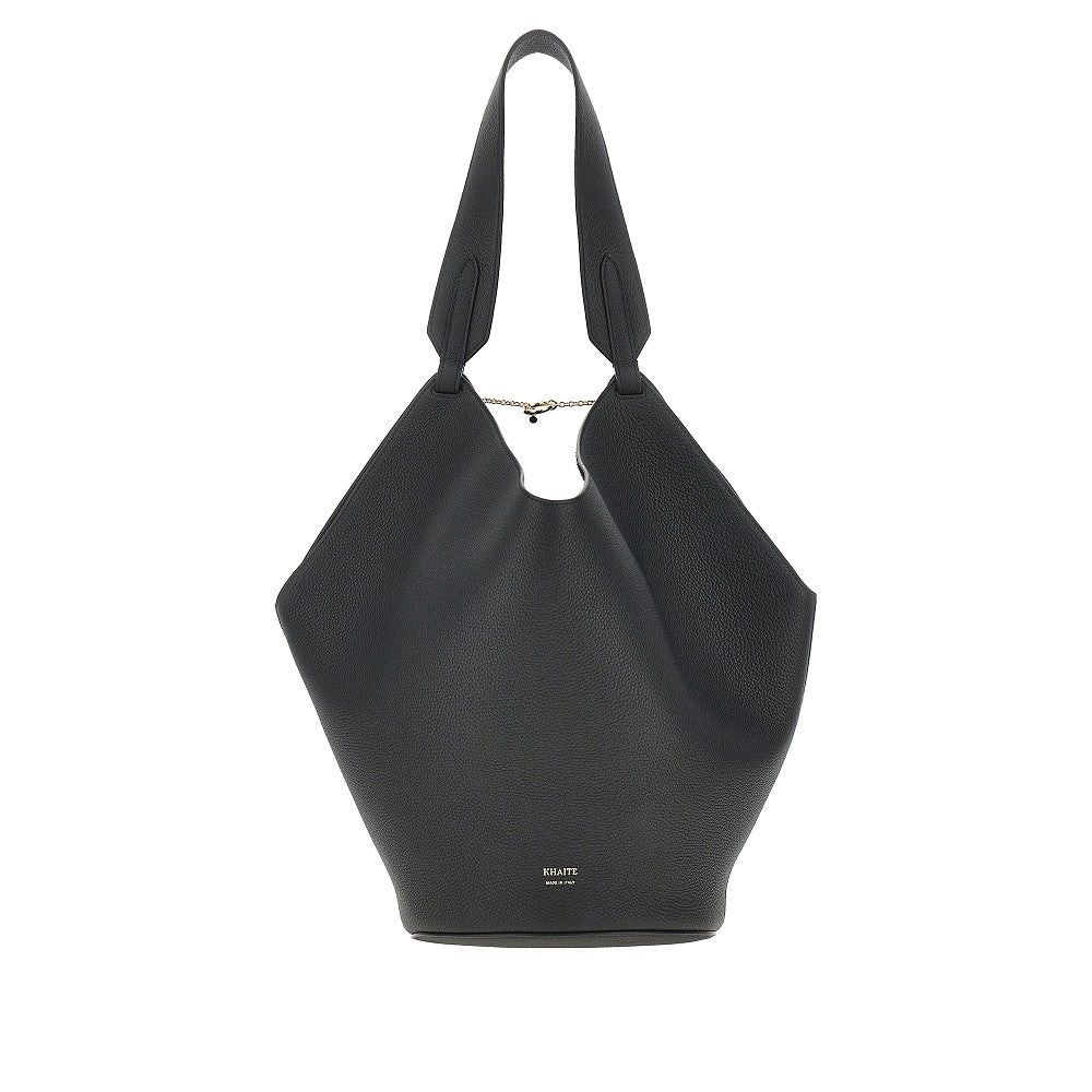 KHAITE Khaite Small Leather Lotus Tote Bag Black UNI Women - USA Tariffs Included Size ONE SIZE - 1 Thumbnail