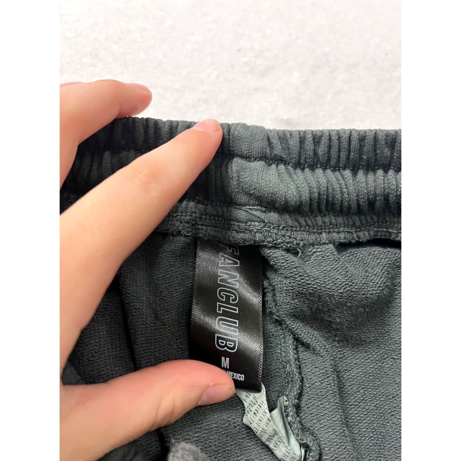 Fanci Club Fan Club Jogger Pants Women Medium Black Get Some Fresh Air Print Elastic Waist 8319 Size 32" / US 10 / IT 46 - 3 Thumbnail
