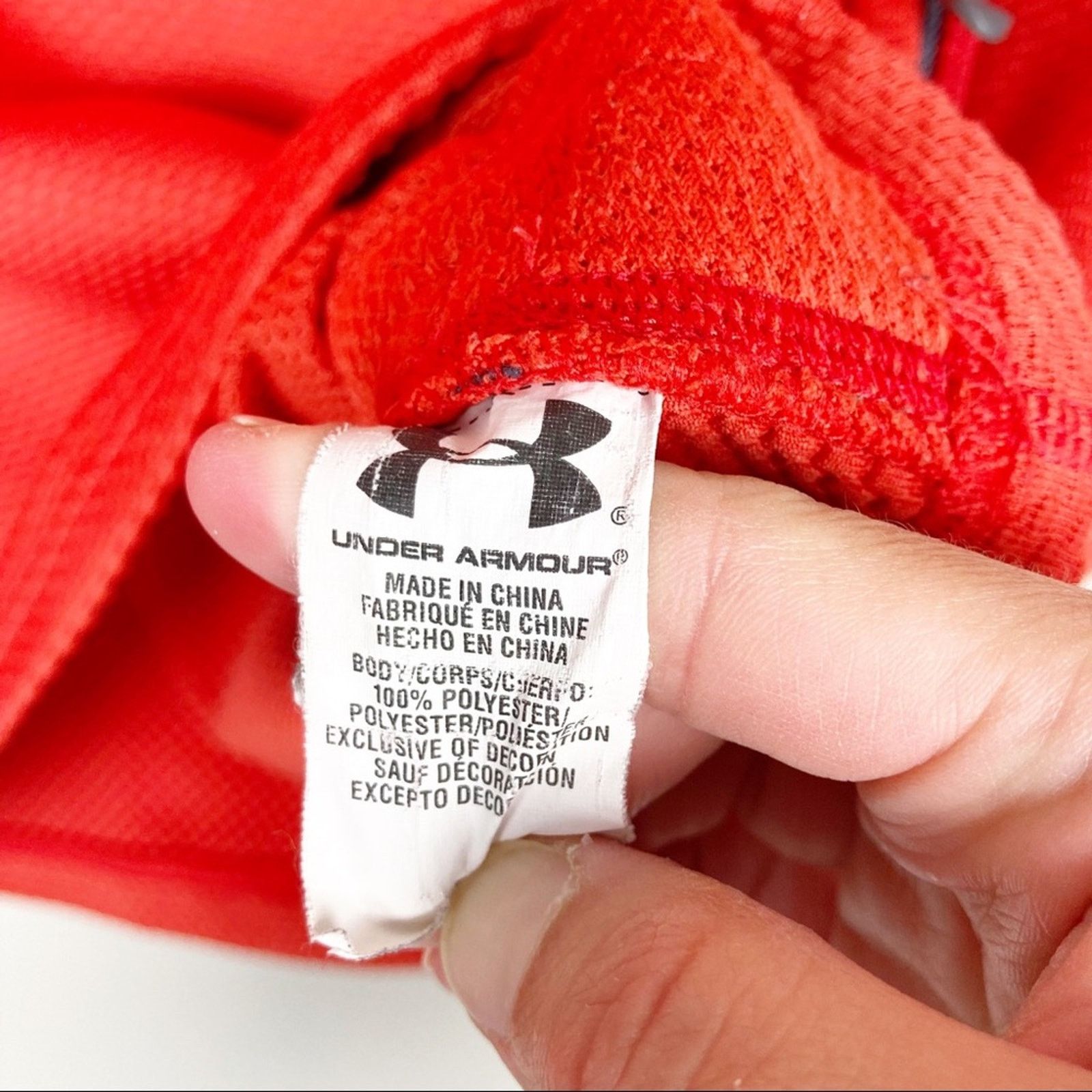 Under Armour Under Armour Orange Fuego Quarter Zip Sweater Sz M Size US M / EU 48-50 / 2 - 5 Thumbnail