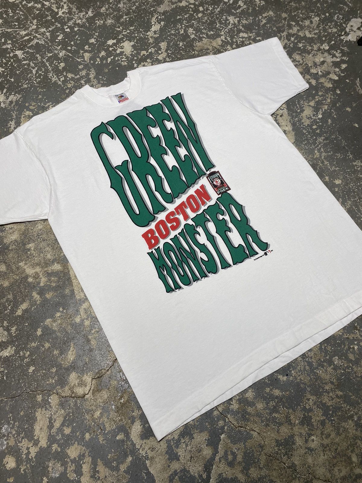 MLB × Vintage Vintage Green Monster Boston Red Sox MLB 1993 Tshirt Size US XXL / EU 58 / 5 - 11 Thumbnail