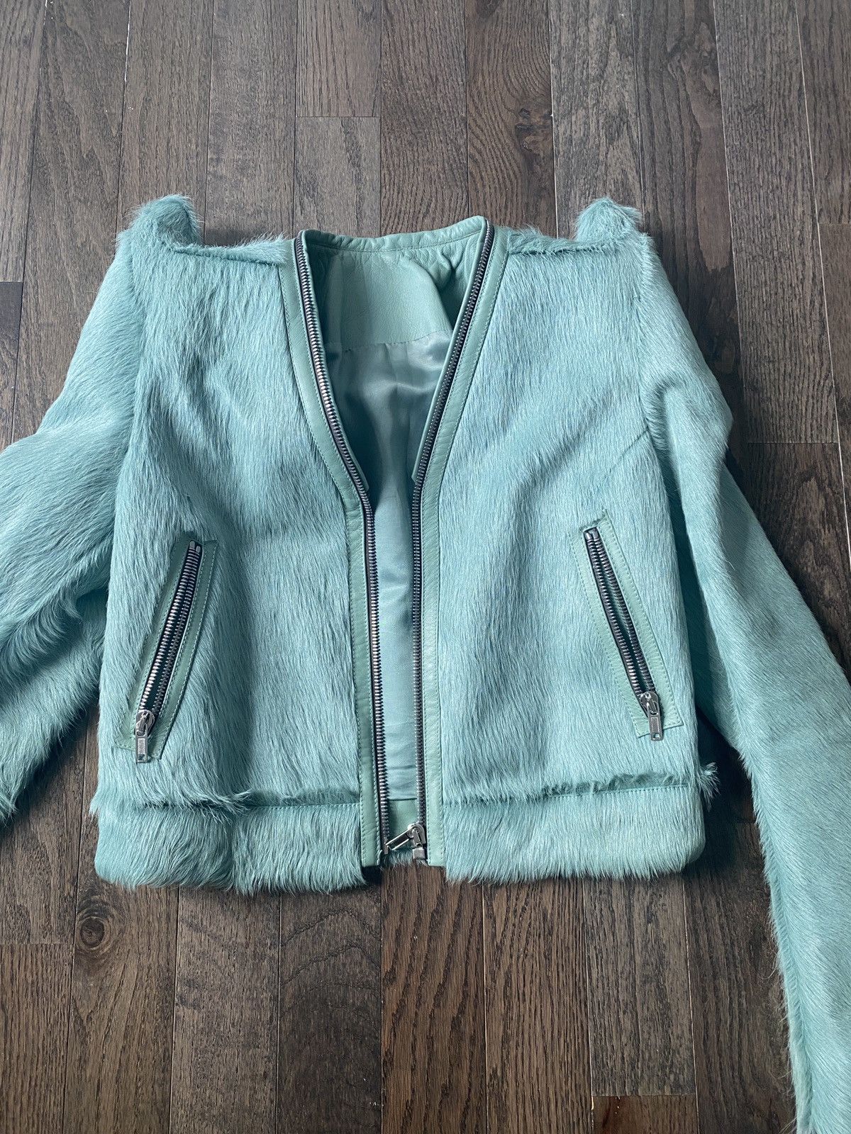 Rick Owens RICK OWENS FW22 TEC SHOULDERS KLAUS PONYHAIR COW FUR JACKET Size US L / EU 52-54 / 3 - 14 Thumbnail