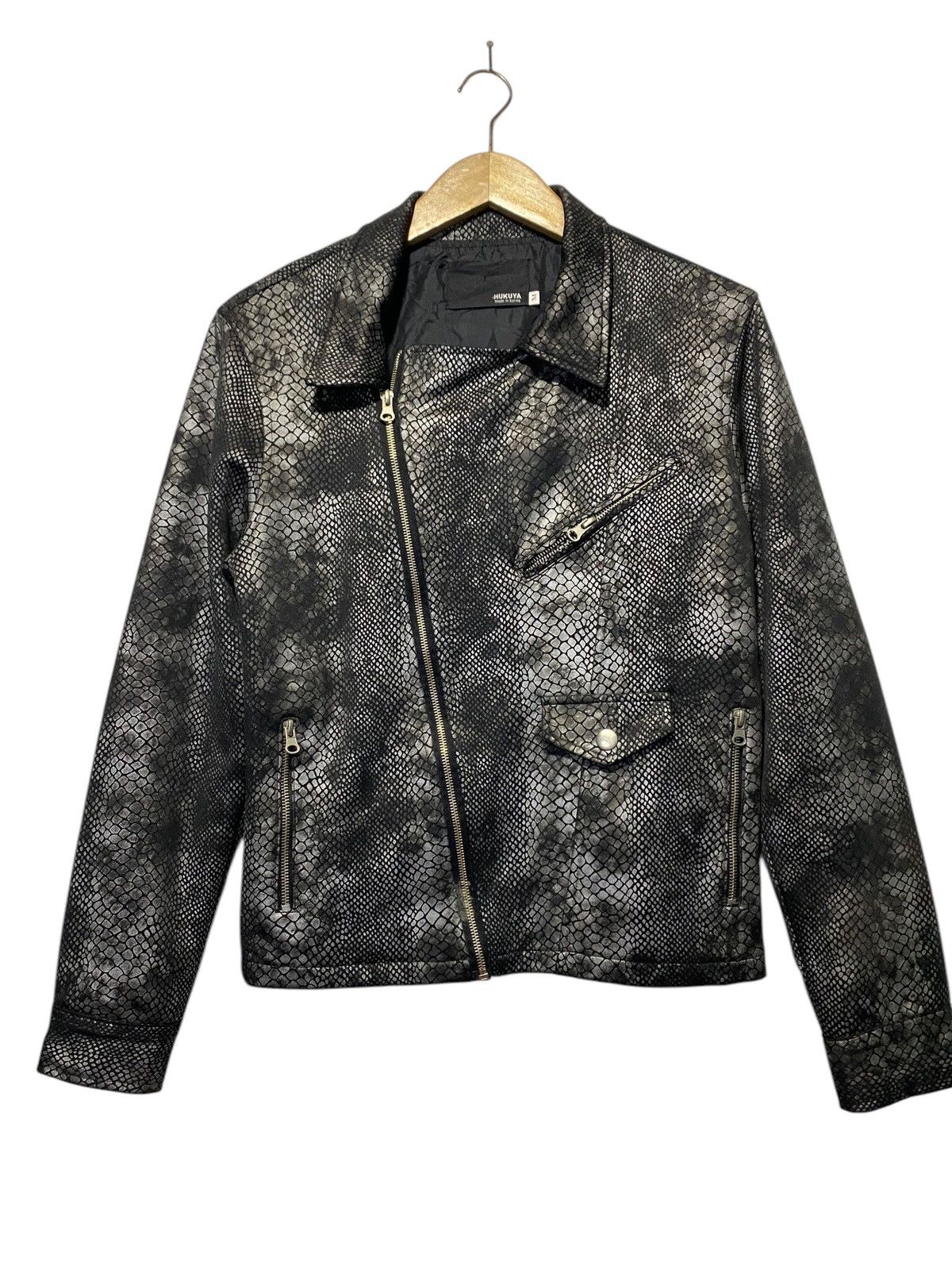 Japanese Brand Vintage Hukuya Snake Skin asymmetric jacket Size US M / EU 48-50 / 2 - 8 Thumbnail