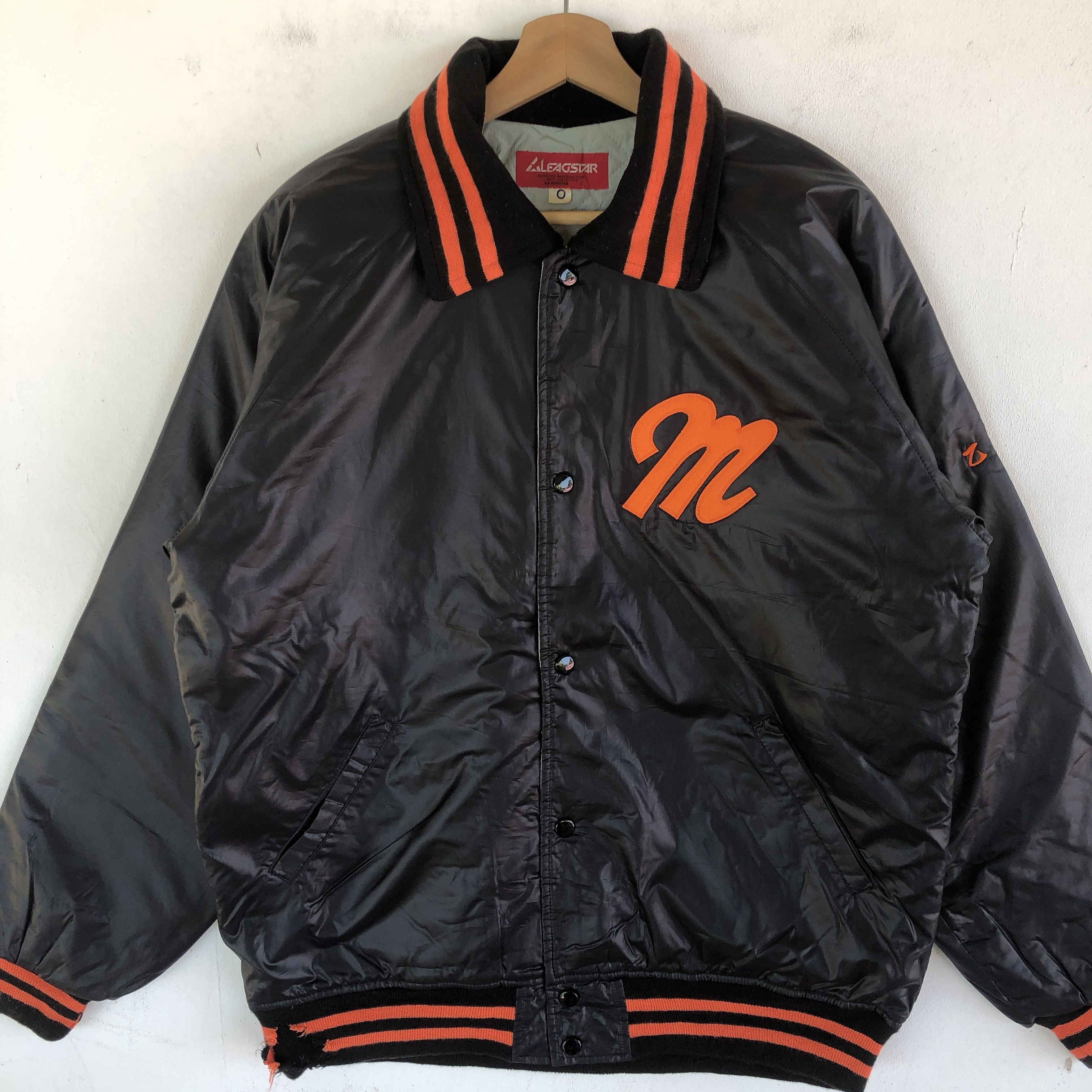 Japanese Brand × Vintage Vintage Japanese Leagstar Baseball Jacket Varsity Jacket Size US L / EU 52-54 / 3 - 4 Thumbnail