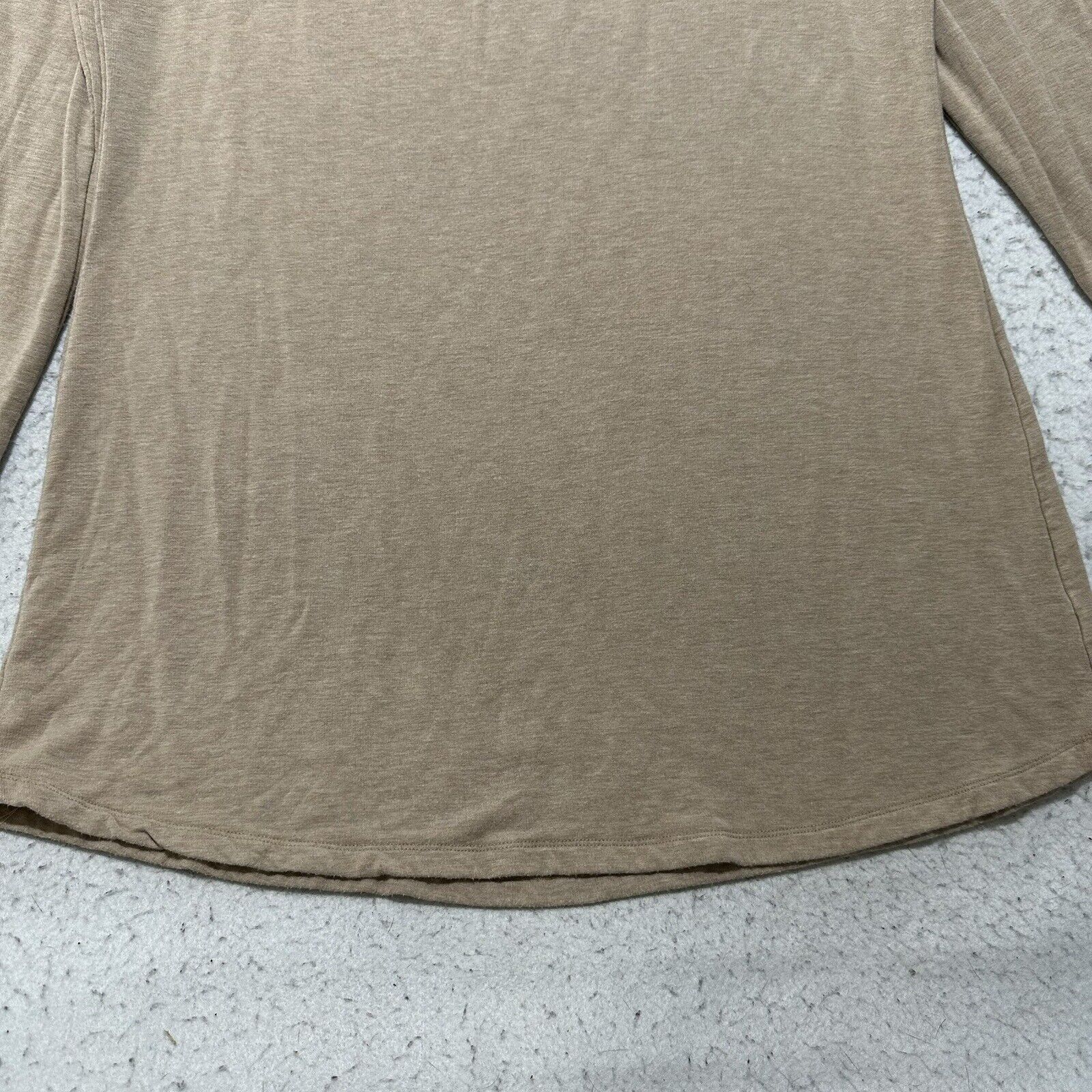 Other Soma Large Live Lounge Wear Tan Tunic Fleece Sweater Lace Size L / US 10 / IT 46 - 3 Thumbnail