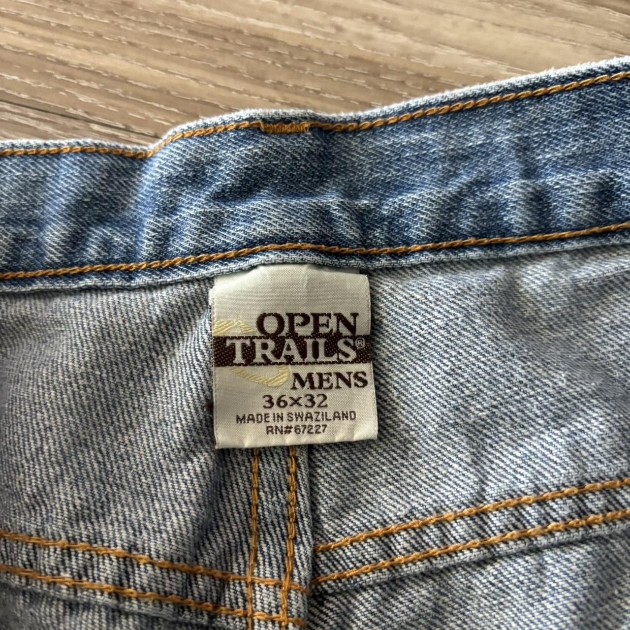 Japanese Brand Crazy Vintage Y2K/2000s Baggy Light Wash Skater Style Denim Jeans! 35x30 Size US 35 - 7 Thumbnail