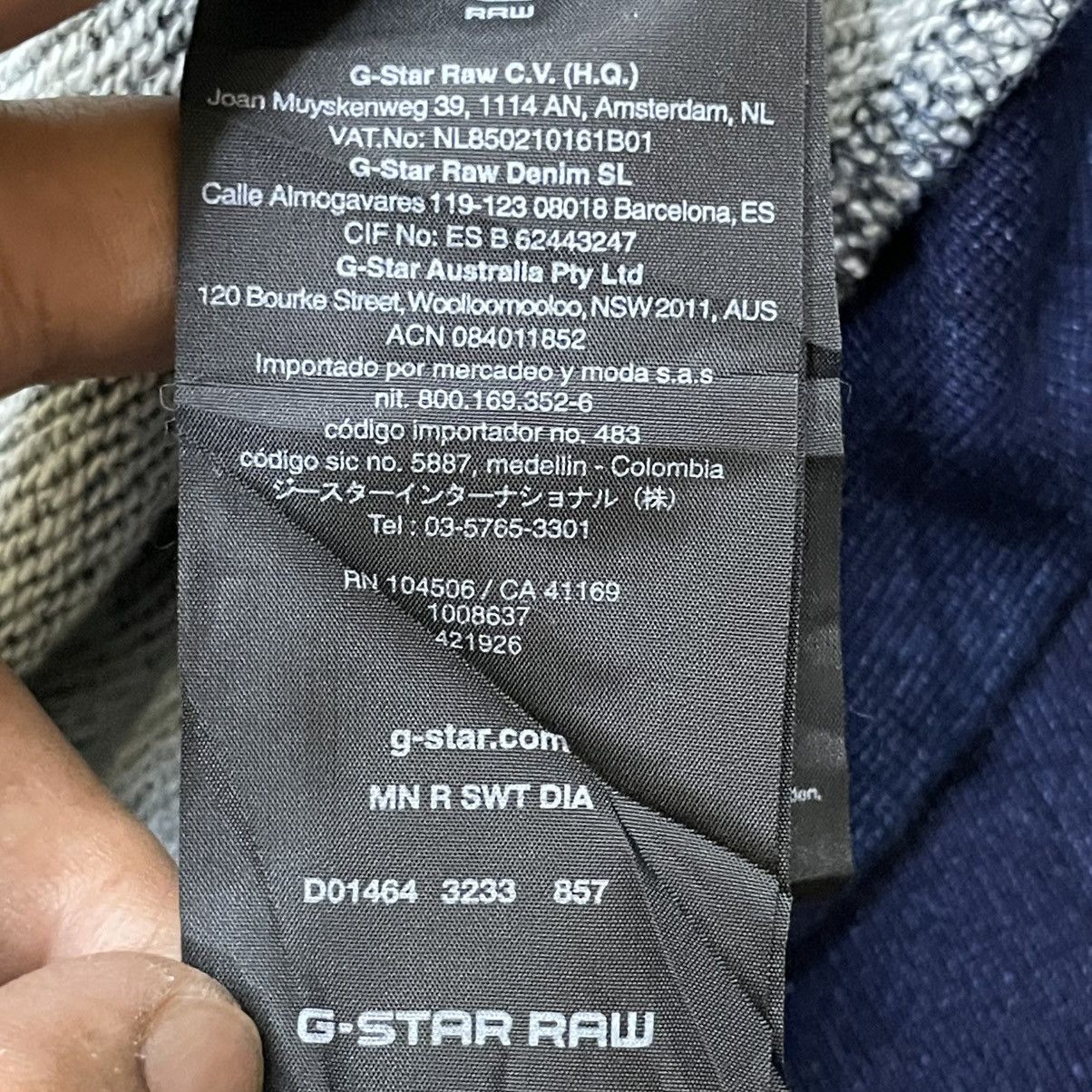 G-Star × Marc Newson STAR RAW by Marc Newson Sweatshirt XS Navy Blue Diagonal Size US XS / EU 42 / 0 - 8 Thumbnail